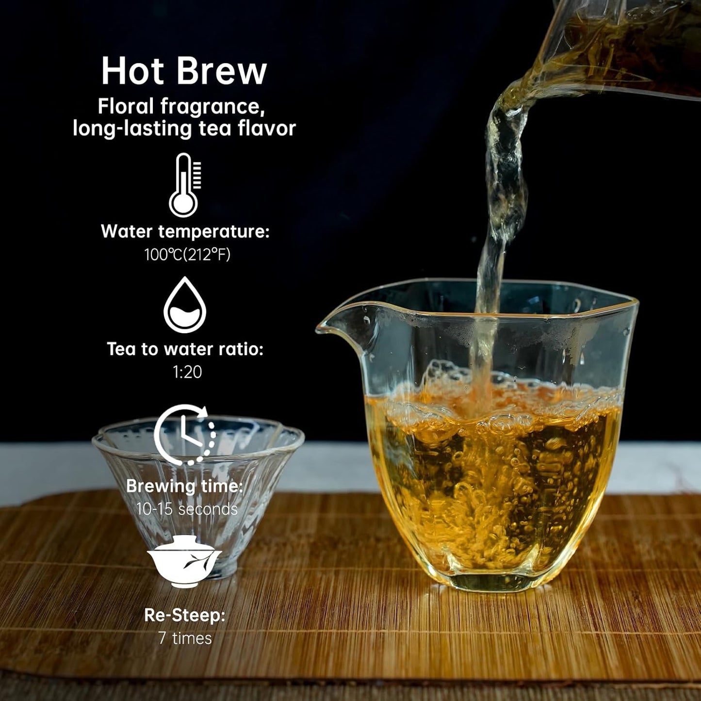 iTeaworld Osmanthus Oolong Loose Leaf Tea, Natural Osmanthus Fragrance, 0 Sugar 0 Additives, Hand-picked, Anxi Aged Aromatic Tieguanyin, Suitable for Daily Relaxation Drinking, 1 Bag, 3.52oz