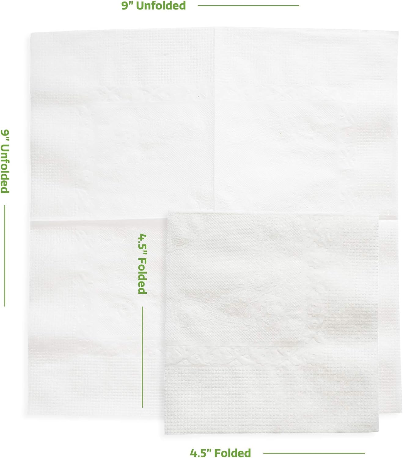 GUSTO [1000 Count - 4.5 x 4.5 Folded] White Beverage Napkins - 1-Ply Bulk Cocktail Napkins, Restaurant Bar Paper Napkins and Party Napkins - 9x9 Unfolded (Formerly Comfy Package)
