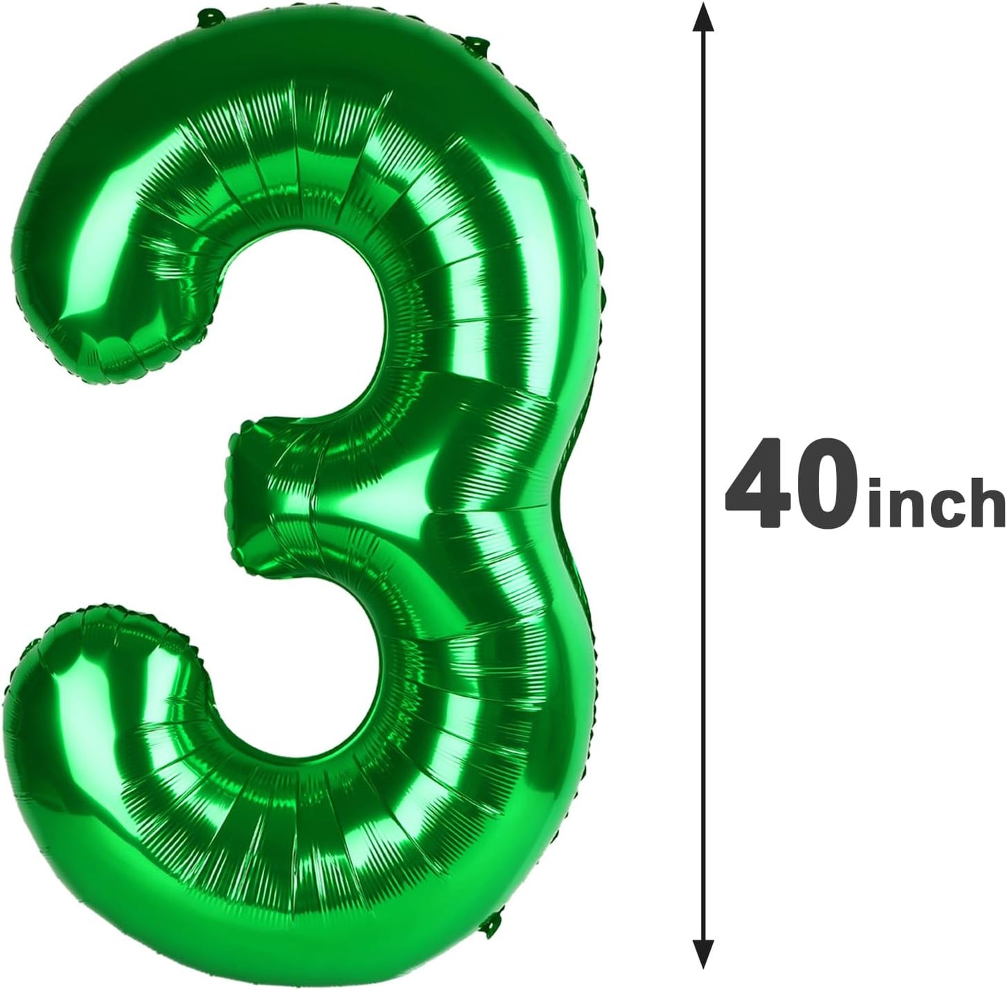 Green 40 Inch 30 Number Balloons, 30 Decorations for Birthday, Foil Giant Birthday Graduations Anniversary Party Balloons