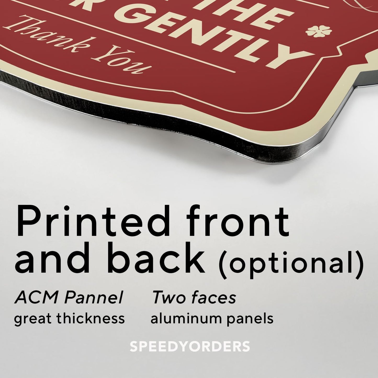 Custom Decorative Outdoor Metal Sign - Personalized Aluminum, Customized Driveway Sign, Waterproof, Design 3 Red Brick 18x18 In