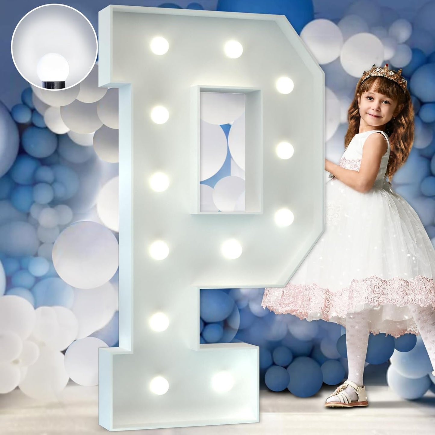 Marquee Letters 4 Feet Tall Large Light Up Letters Baby Shower Decorations Wedding Engagement White Party Decorations Prom Sign Big Cardboard Backdrop P