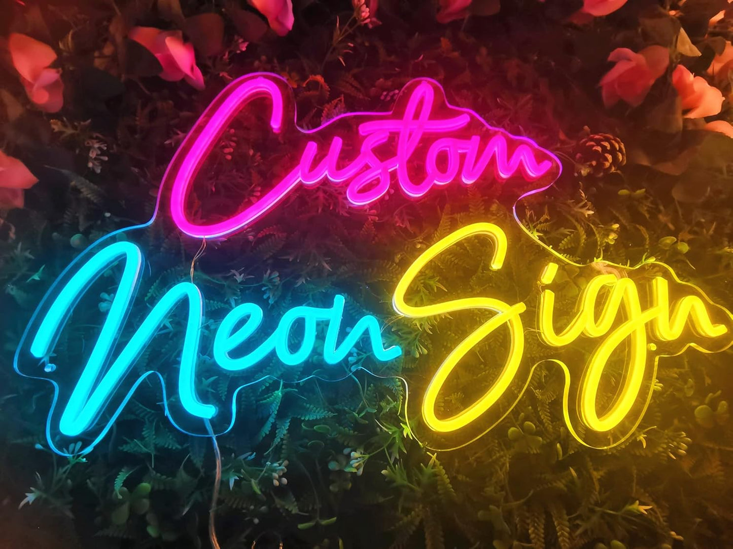 Custom Neon Sign for Wall Decor,Room decor,LED Neon Sign Customizable for Wedding,Birthday Gift,Girlfrend,Party,Salon,Bar,Home Decorations,Bedroom,Personalized Family Name ligh,christmas gift,