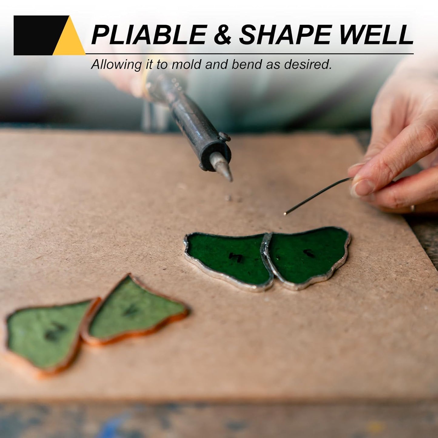 MECCANIXITY 190 Yards/575 Feet Metal Floral Wire 21 Gauge Gold Tone Flexible Paddle Thin Floral Wires for Craft, Christmas Wreath, Flower Arrangement, Wedding, Total 5 Roll