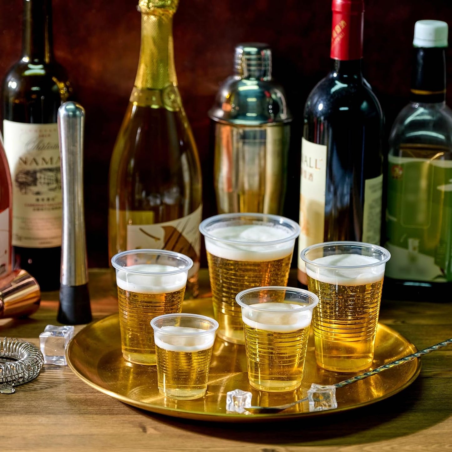 Vplus 2000 Pack 12 OZ Clear Plastic Cups, 12 Ounce Disposable Drinking Cold Water Party Bulk Plastic Cups for Business Wedding Party