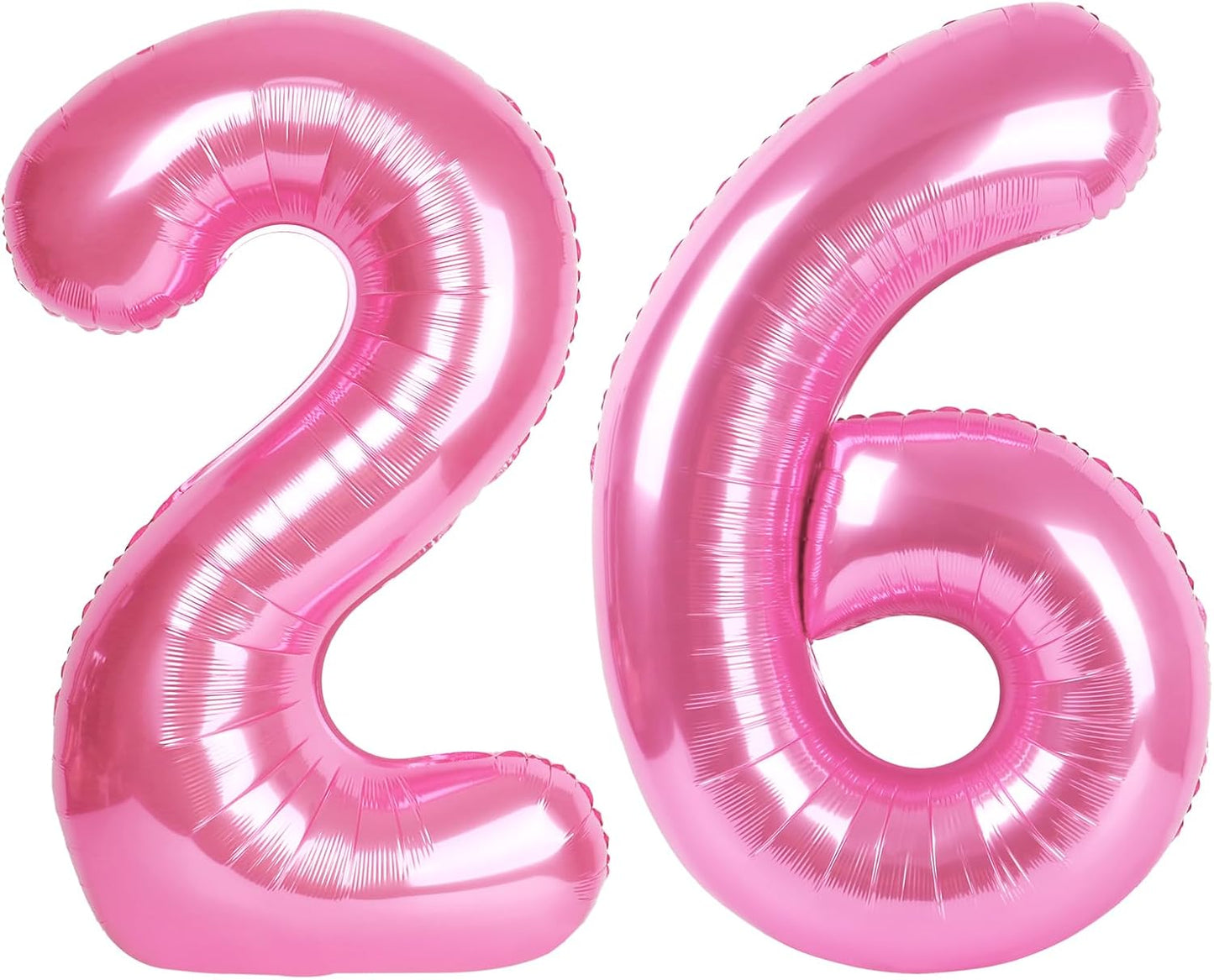 number pink 26 balloon
