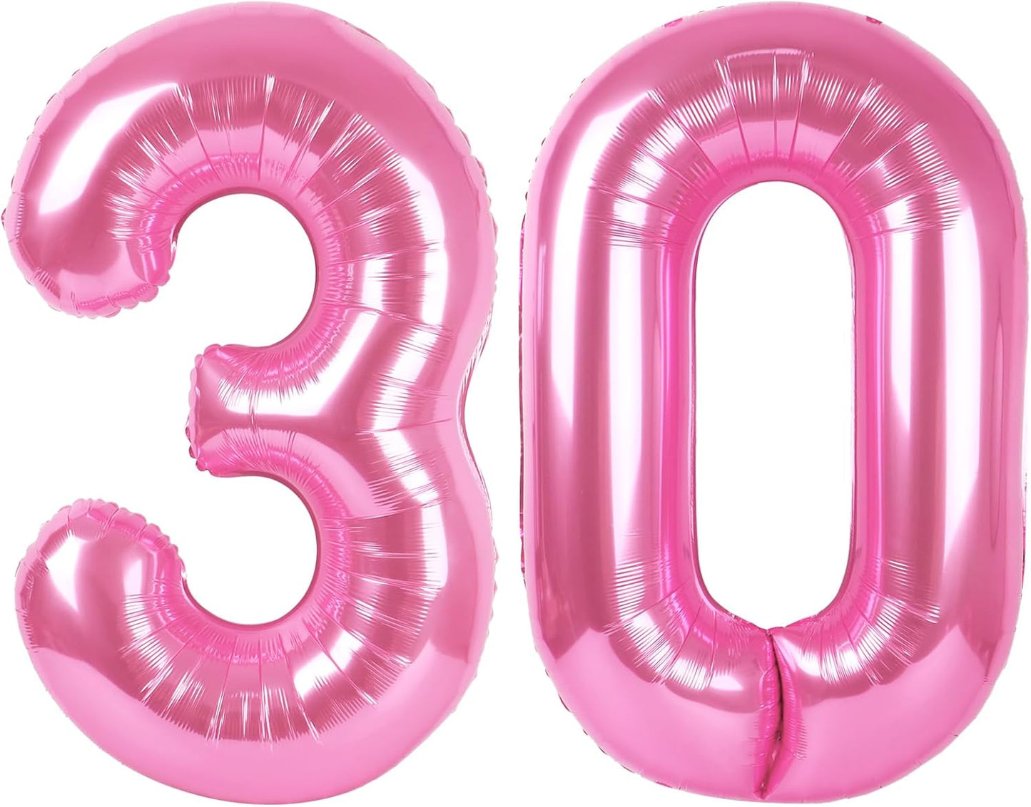 number pink 30 balloon