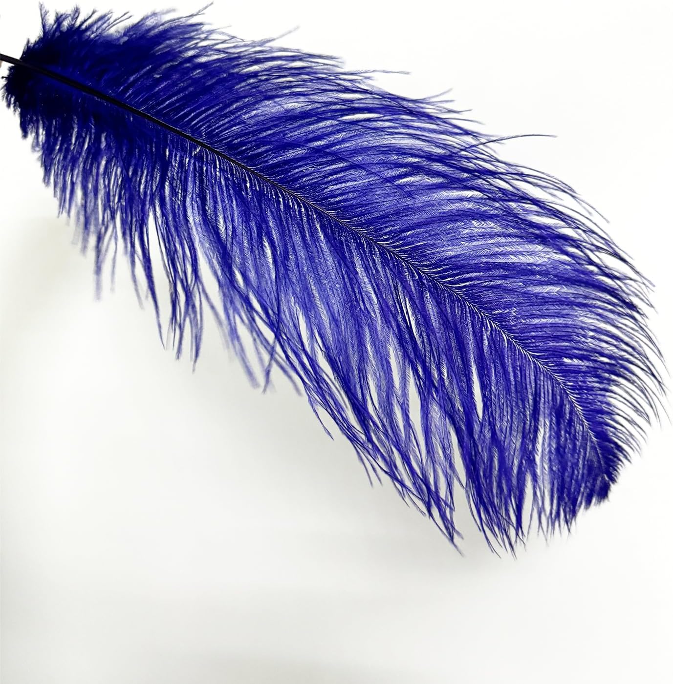 Happy Feather 16-18 inch Royal Blue Ostrich Feathers Craft for Wedding Party Centerpieces Home Decoration DIY Craft Pack of 10