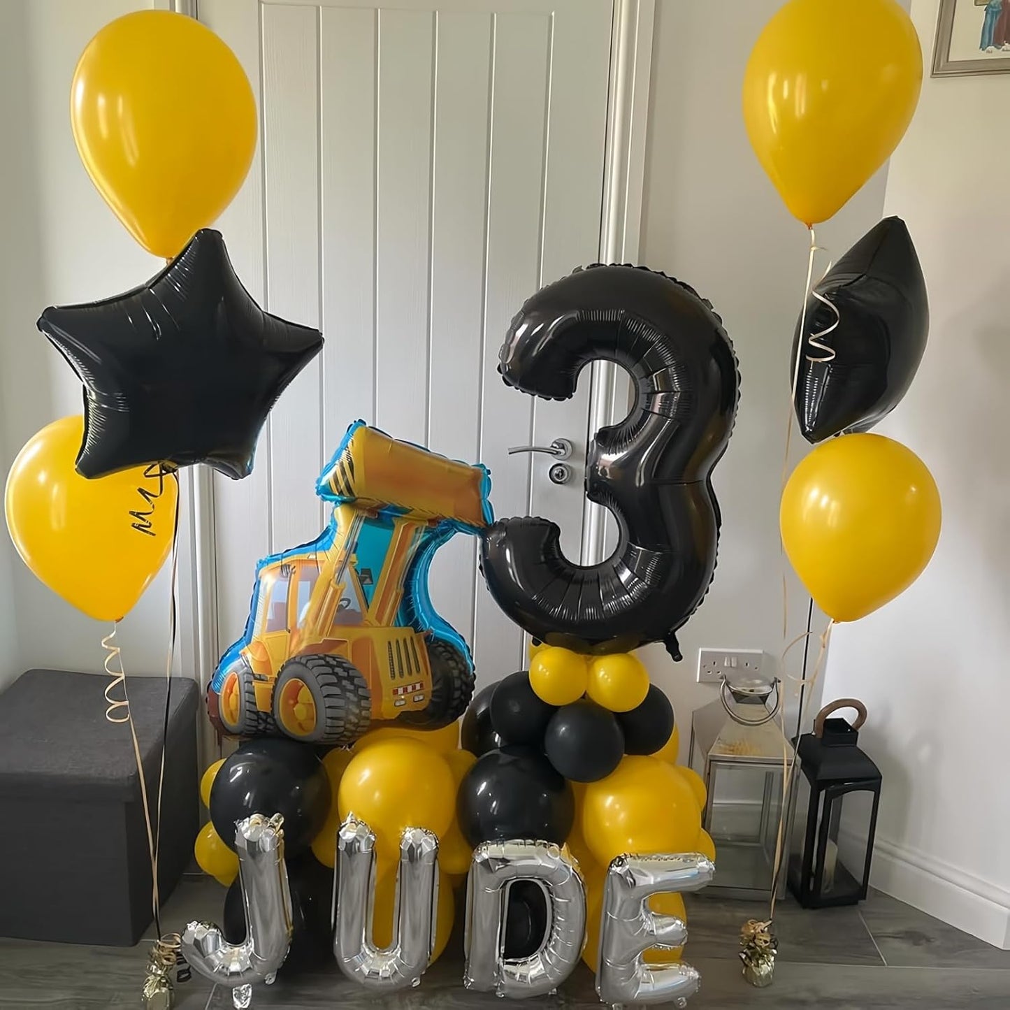 Black 9 Balloon Number,40 Inch Number 9 Balloon Large Black 9 Foil Mylar Helium Balloon for Birthday Party Decorations