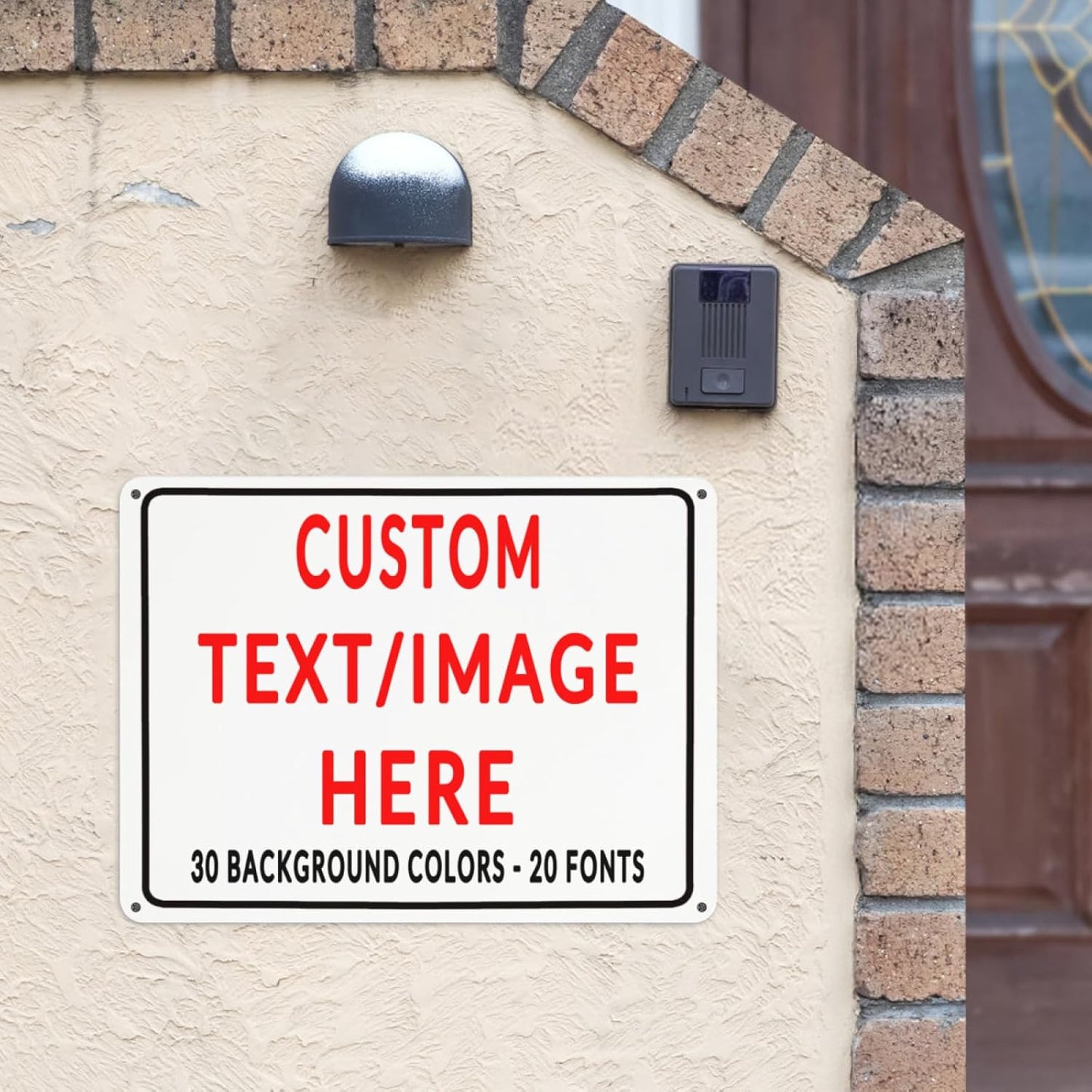 Custom Sign Personalized Custom Metal Sign, Customize For Office, Business, Workplace, Office, Home, Delivery Signs 6x8