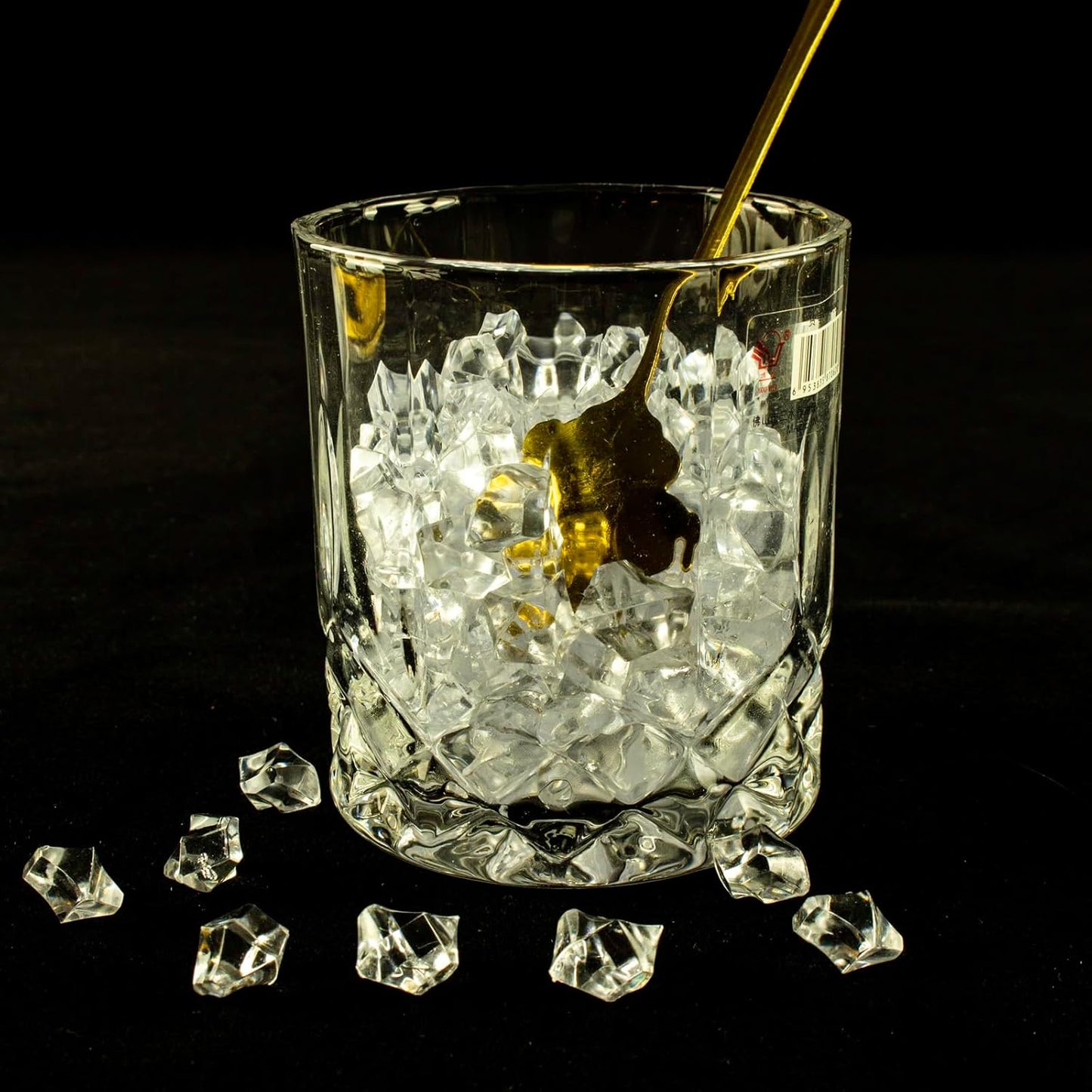 820 PCS Clear Fake Ice,0.43x0.55 Inch,1.1 lbs Acrylic Crystal Gemstones for Decoration, Photography, Vase Filling, and Parties,Non-Toxic and Reusable