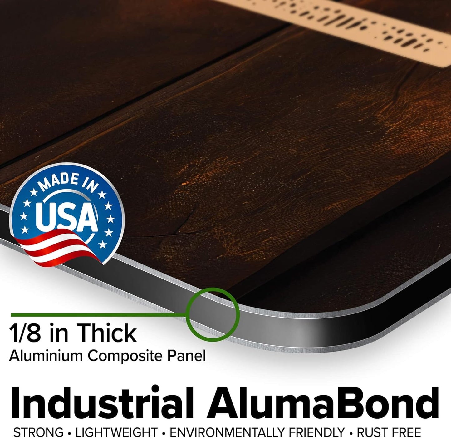 Custom Sign, Custom Street Sign, 11 Font Colors, 13 Font Styles, 4 Hole Options, 22 Sizes, 30x30 Inches, Rust Free DiBound, Fade Resistant, Made in USA by My Sign Center (Vintage Wood)