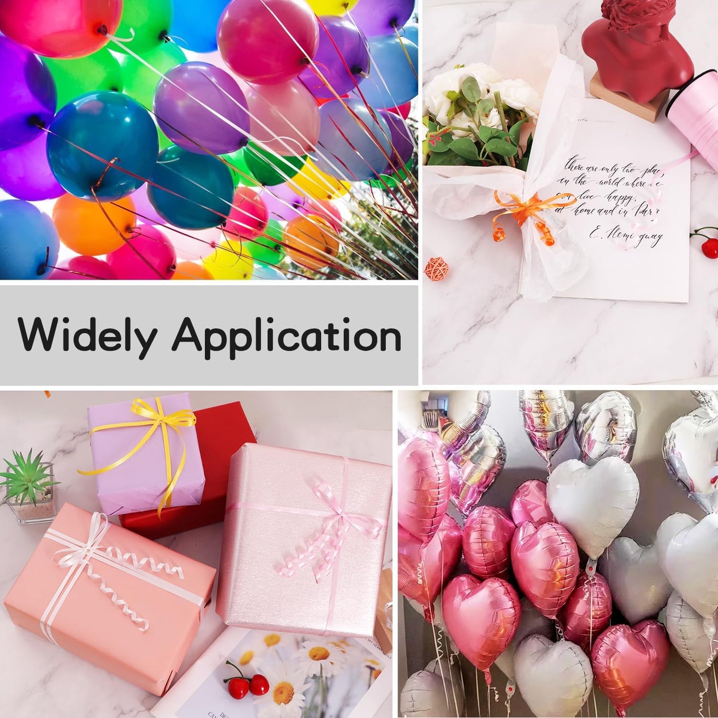 BEISHIDA 500 Yards Matte Orange Curling Ribbon Balloon String Crimped Ribbons for Gift Wrapping Ribbon for Birthday Halloween Fall Autumn Harvest Party Decoration Christmas Gift Wraps