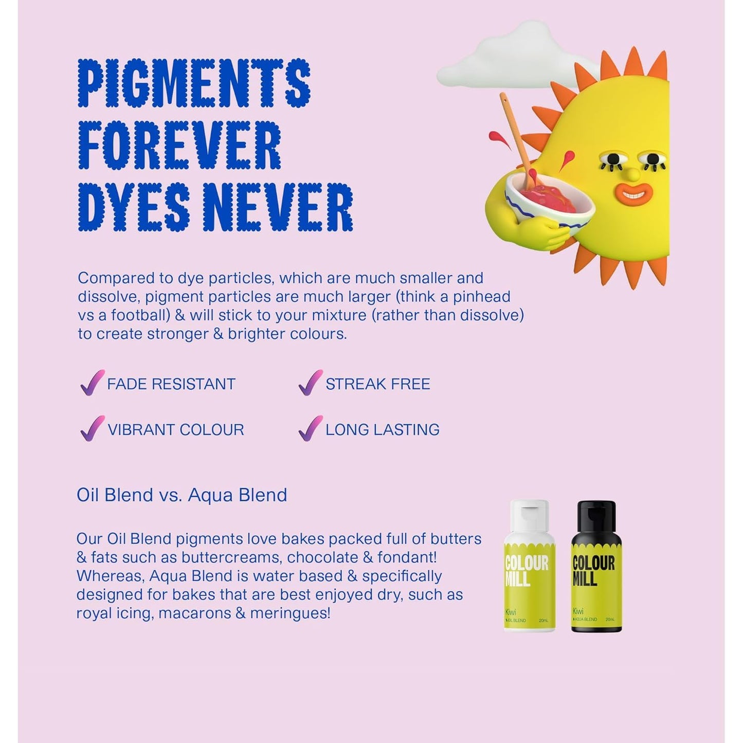 Colour Mill Aqua Blend Water-Based Food Coloring, 20 Milliliters Lime