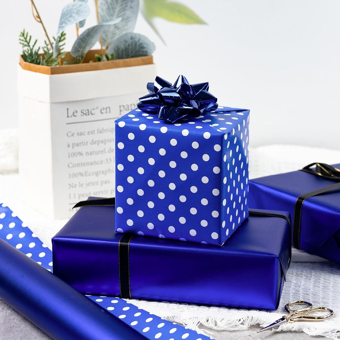 Garbendy Gift Wrapping Paper Roll-Solid Color Pearly-Lustre Paper,Perfect for Wedding, Valentine's Day,Birthday, Christmas,Baby Shower, Party - 17 Inch X 33 Feet