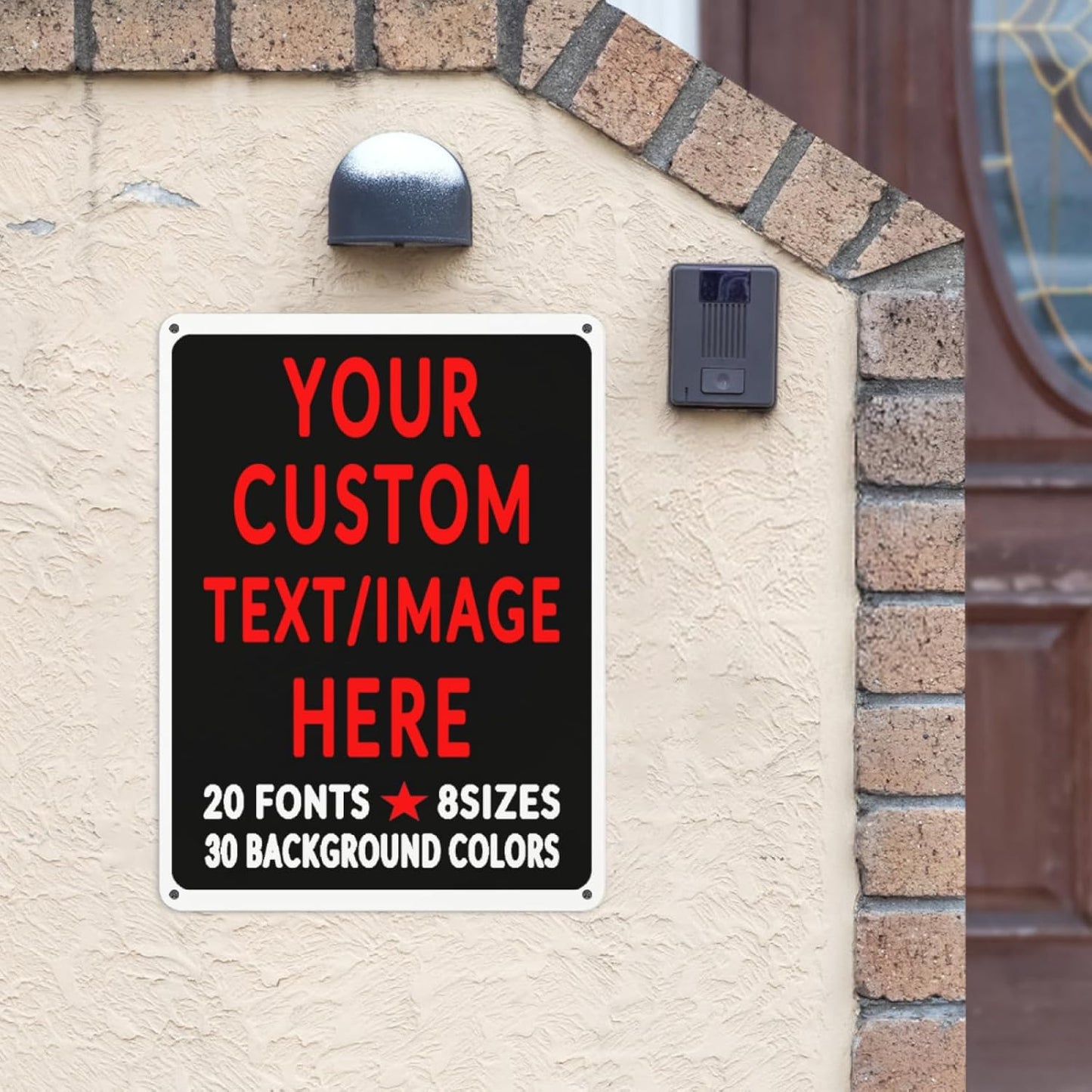 Custom Sign Personalized Custom Metal Sign, Customize For Office, Business, Workplace, Office, Home, Delivery Signs 12x18