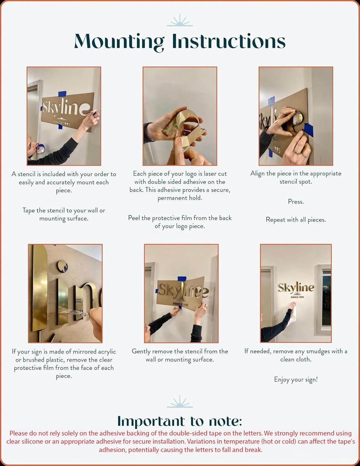 Personalized Acrylic Sign – Modern Logo for Reception Wall