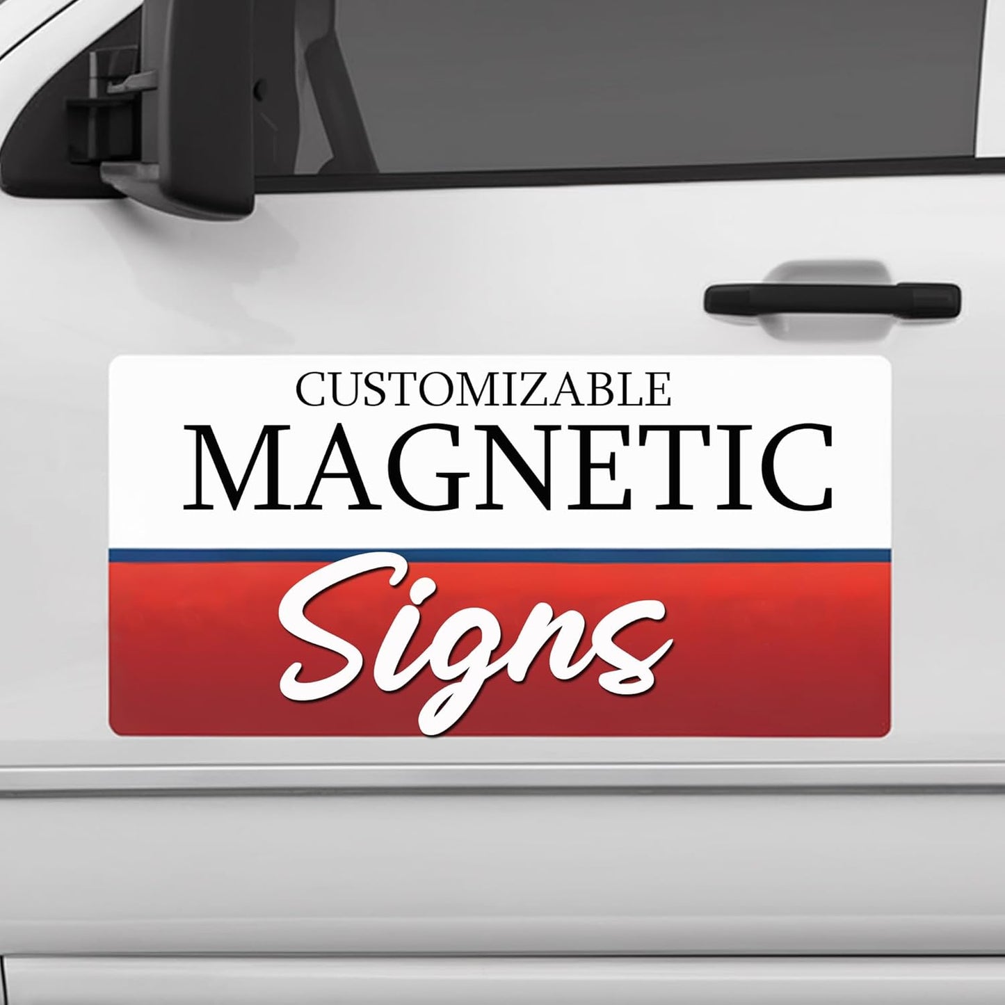 2 Pack (18in x 24in) Custom Car Magnets for Business - Personalized Magnetic Signs for Vehicles and Fridge. Custom Magnetic Signs for Cars, and Magnetic Solutions for Business Promotion.