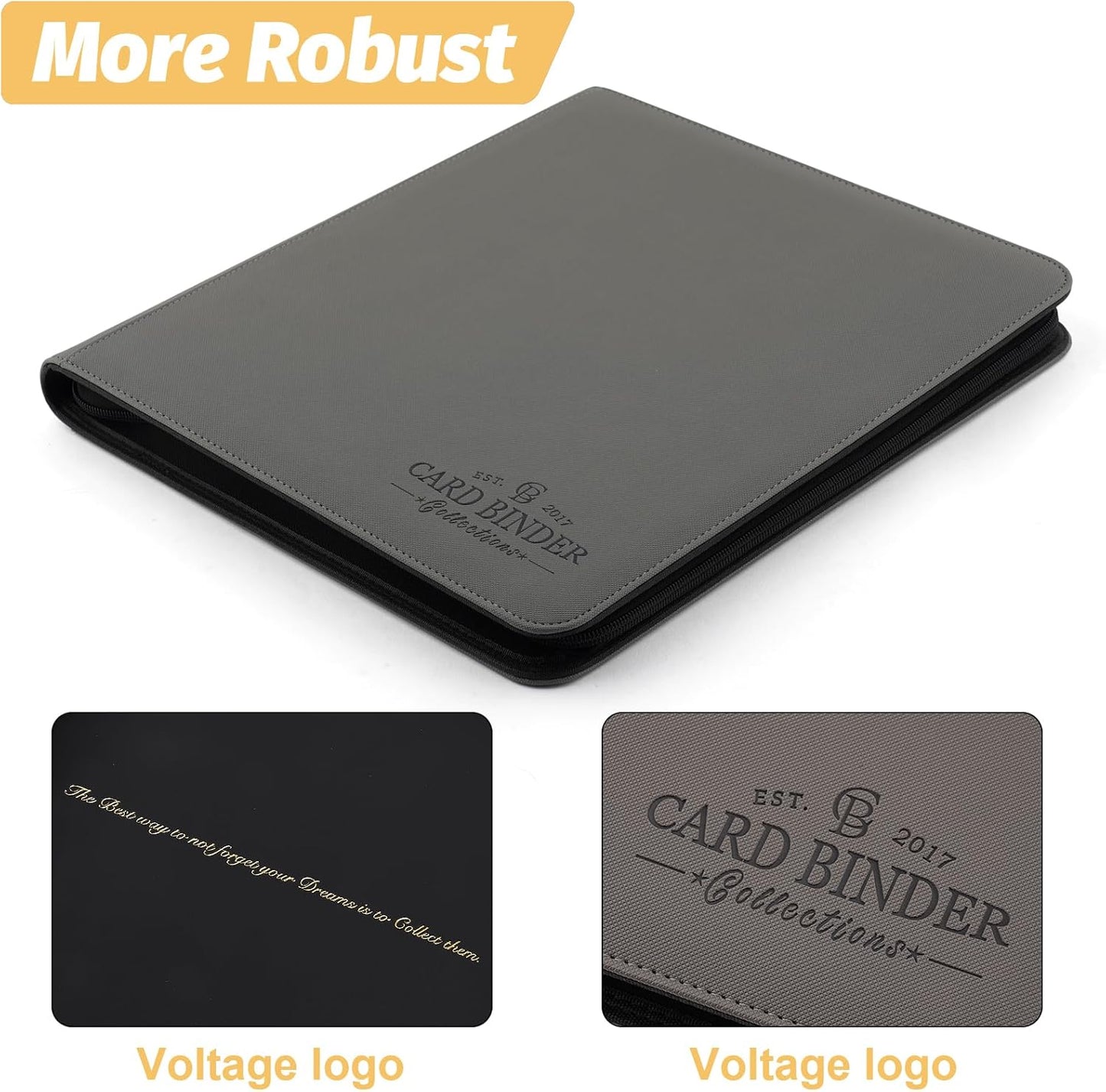 Trading Card Binder, Card Collection Binder Album Folder with 720 Side Loading Pockets, 12 Pocket Trading Card Album Folder for TGC,MTG, Baseball Cards, Yugioh