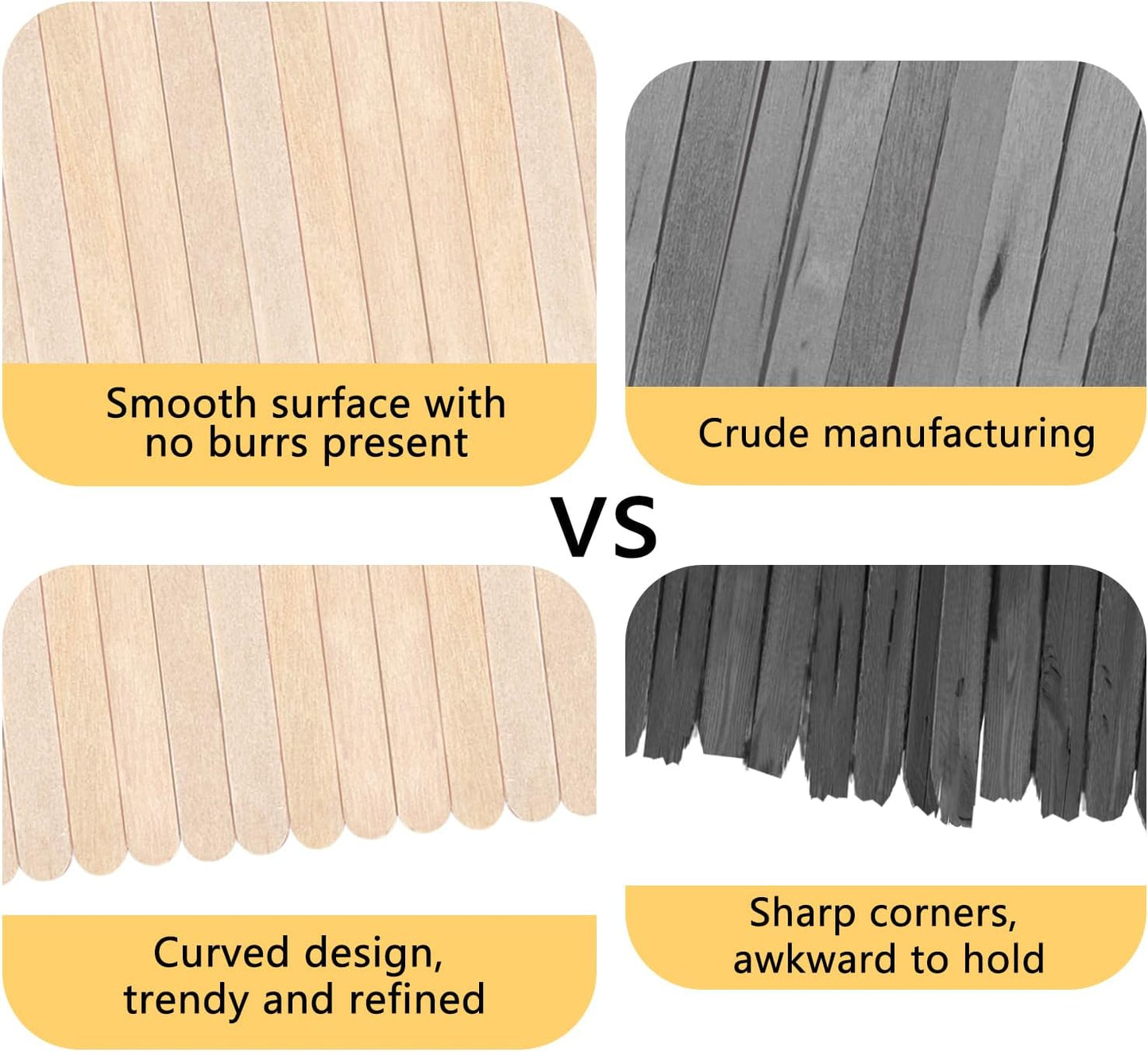 110 Pack Birch Wood Coffee Stirrers, 7.5 Inch Sturdy Coffee Stir Sticks, Smooth Round Ends, Splinter-Free Disposable Stir Sticks for Coffee, Cocktails, Office, Home Use