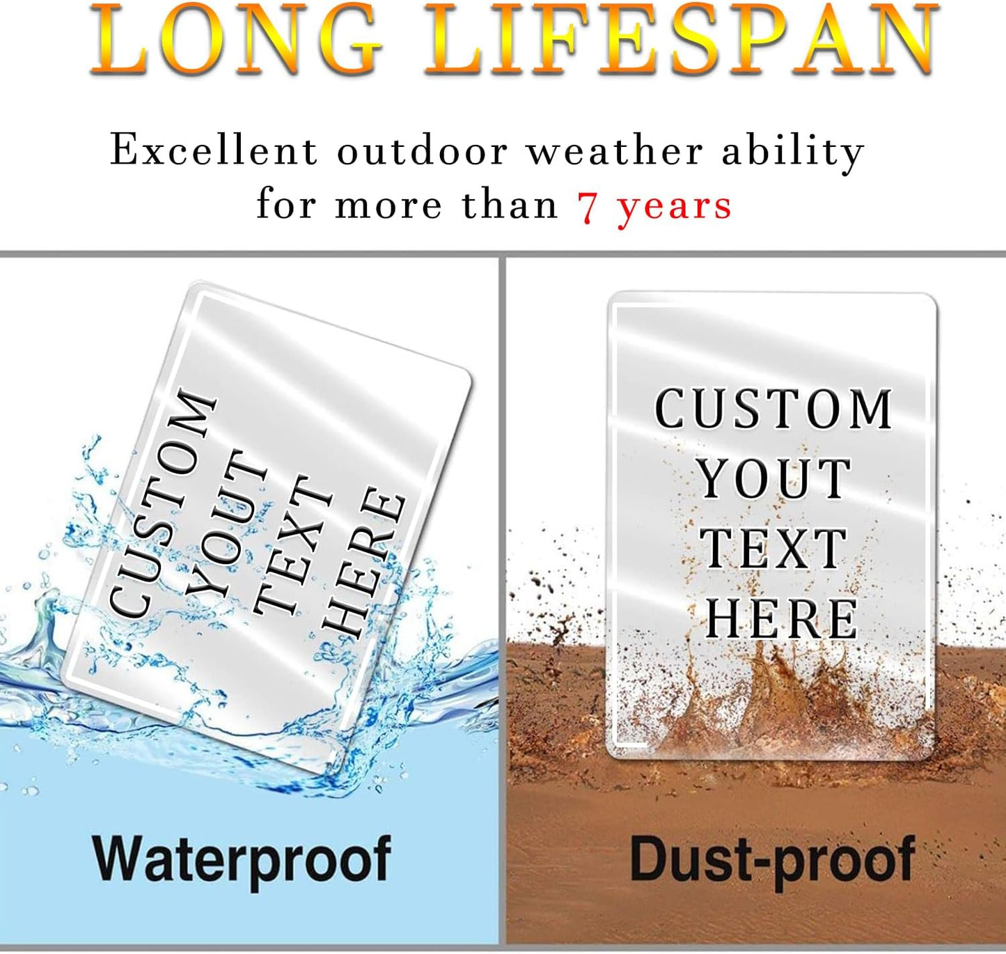 Custom Sign, Personalized Metal Signs with Your Text, Photo, Customized Signs for Office Business Workplace Home Bar Indoor, Outdoor