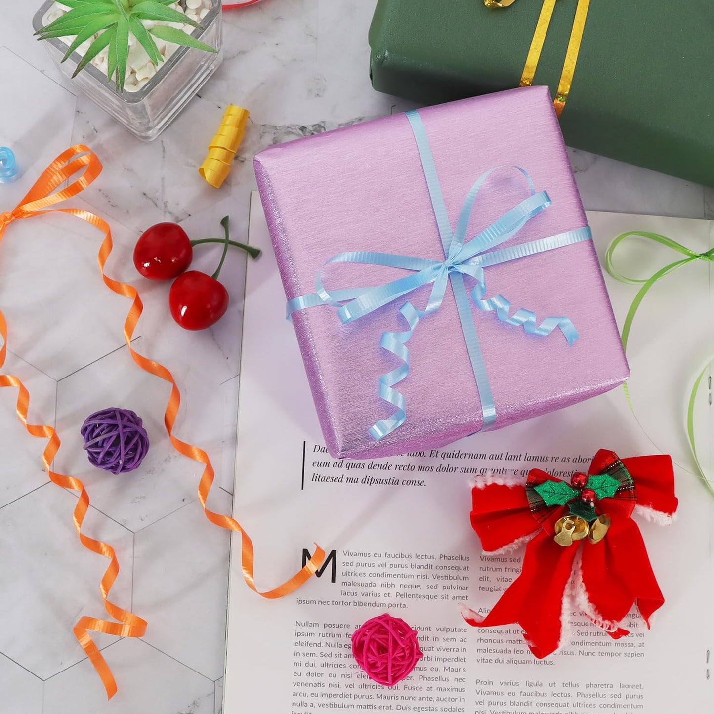 BEISHIDA 500 Yards Matte Light Blue Ribbon Curling Crimped Ribbon Balloon String Ribbons for Gift Wrapping& Birthday Party Festival Art Craft Decor Florist Flowers Decoration