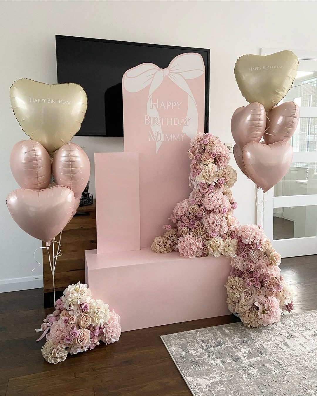 Pink White Heart Balloons,10Pcs Cream Baby Pink Foil Heart Shaped Balloons,18Inch Sand White Helium Balloon for Valentines,Engagement,Birthday,Baby Shower,Wedding Party Decorations