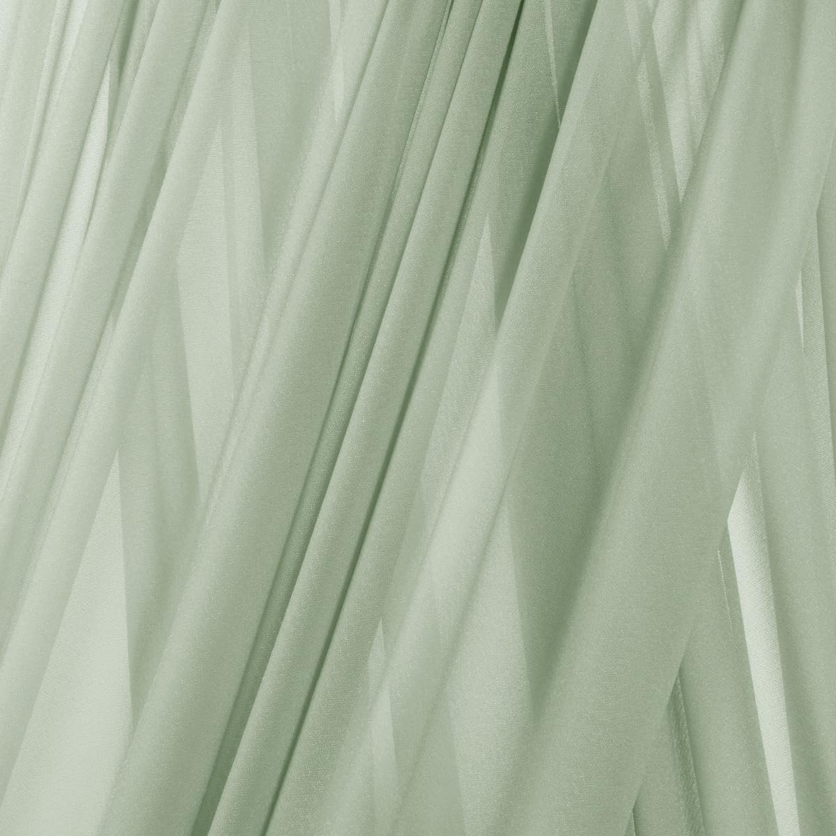 MLMC Sage Green Wedding Arch Draping Fabric 2 Panels 29" x 20 FT Extra Long Gauze Drapes Sheer Backdrop Curtains 6.6 Yards Outdoor Drapery Panels for Wedding Ceremony Party Ceiling Decoration
