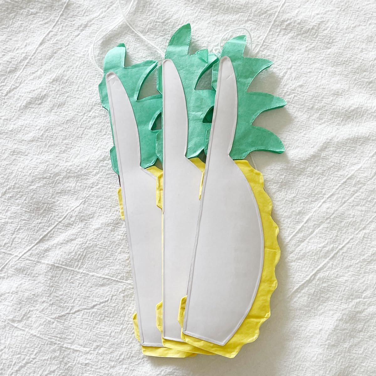 14inch Paper Pineapple Honeycomb Decorations 8pcs Tissue Party Pineapple Centerpieces Hanging Pineapple for Table Decor for Summer Tropical Hawaiian Beach Decor