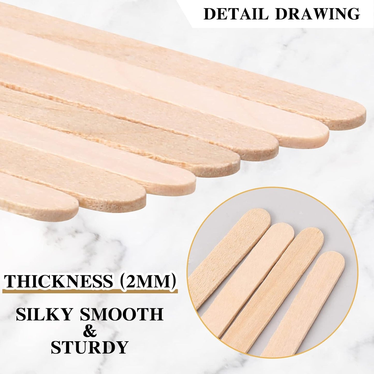 Amyhill 1000 Pcs Individually Wrapped Wooden Coffee Stirrers, Disposable Coffee Stir Sticks Round End Sticks Bulk Wood Stirrers for Cocktail Hot Drinks Restaurant Bar Home Office (5.5 Inch)