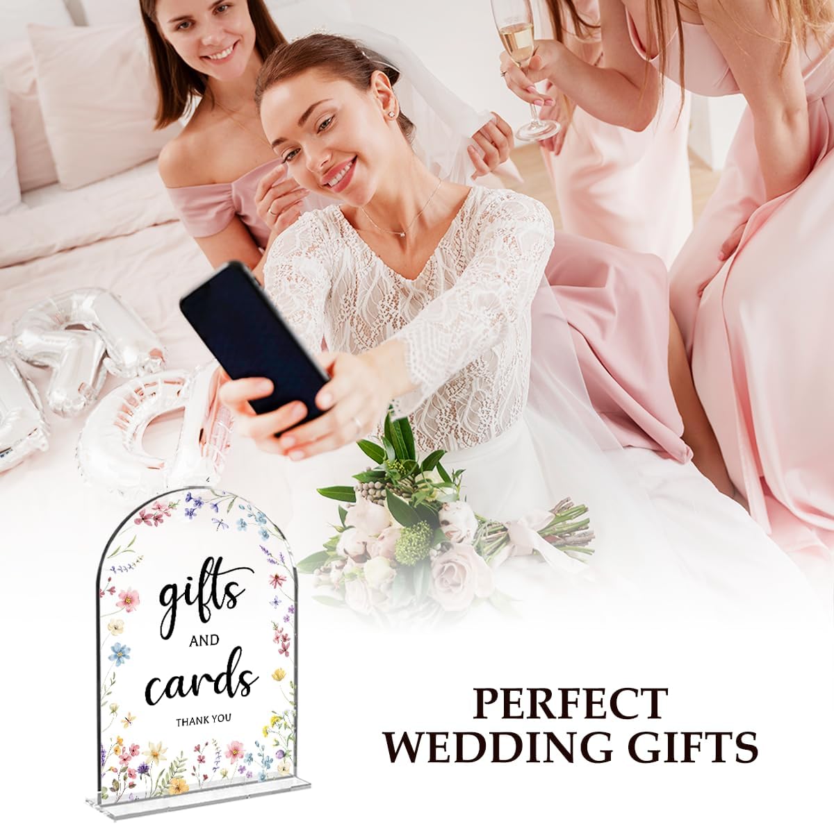 6 Pcs Wedding Decor, Ceremony Sign, Wedding Sign for Reception & Event Party,Bridal Shower Decorations, Wedding Table Decor Accessories for Anniversary And Event 5x7 Inch