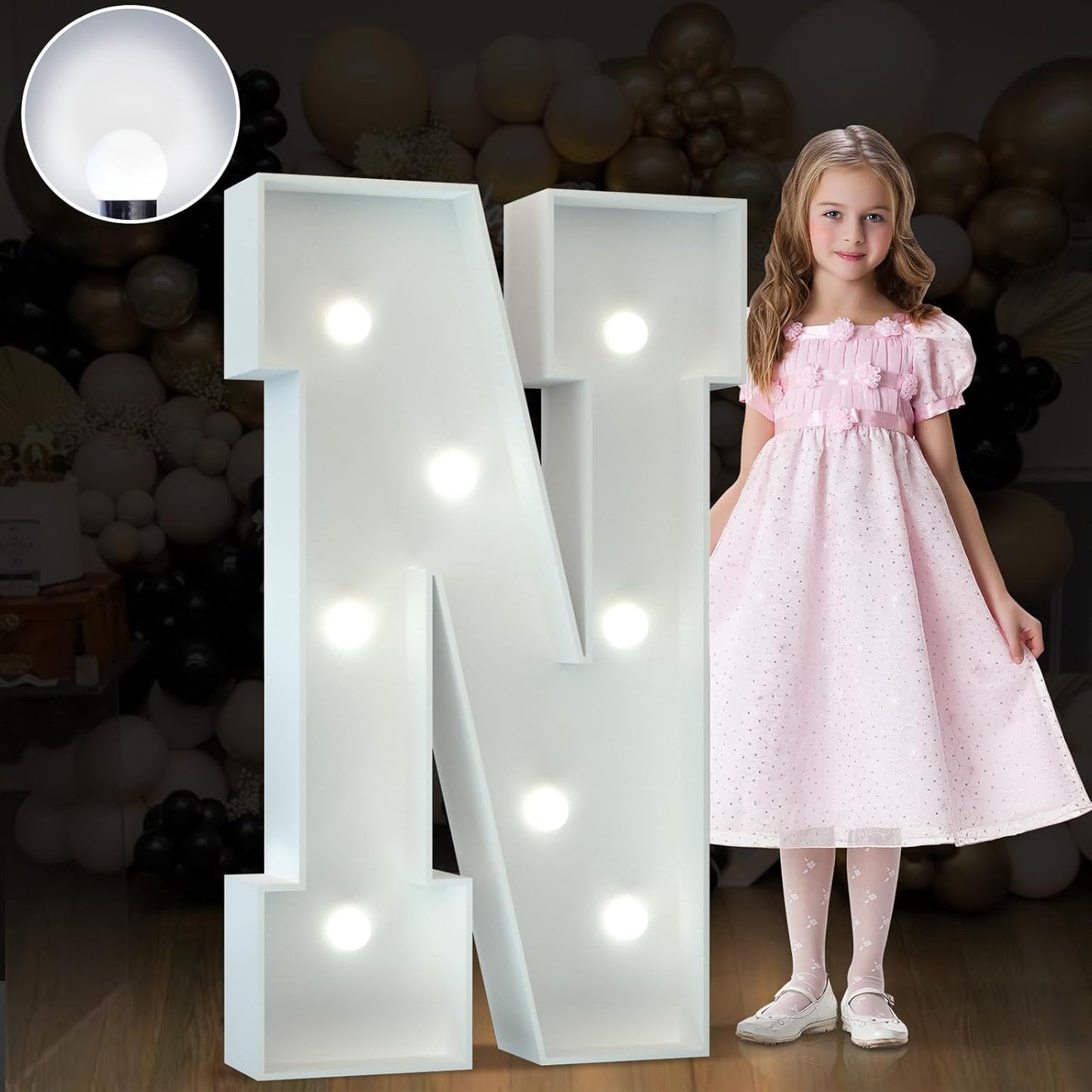 Marquee Letters 3 Feet Tall Large Light Up Letters Baby Shower Decorations Wedding Engagement Proposal White Party Decorations Marry Me Sign Big Cardboard Backdrop N