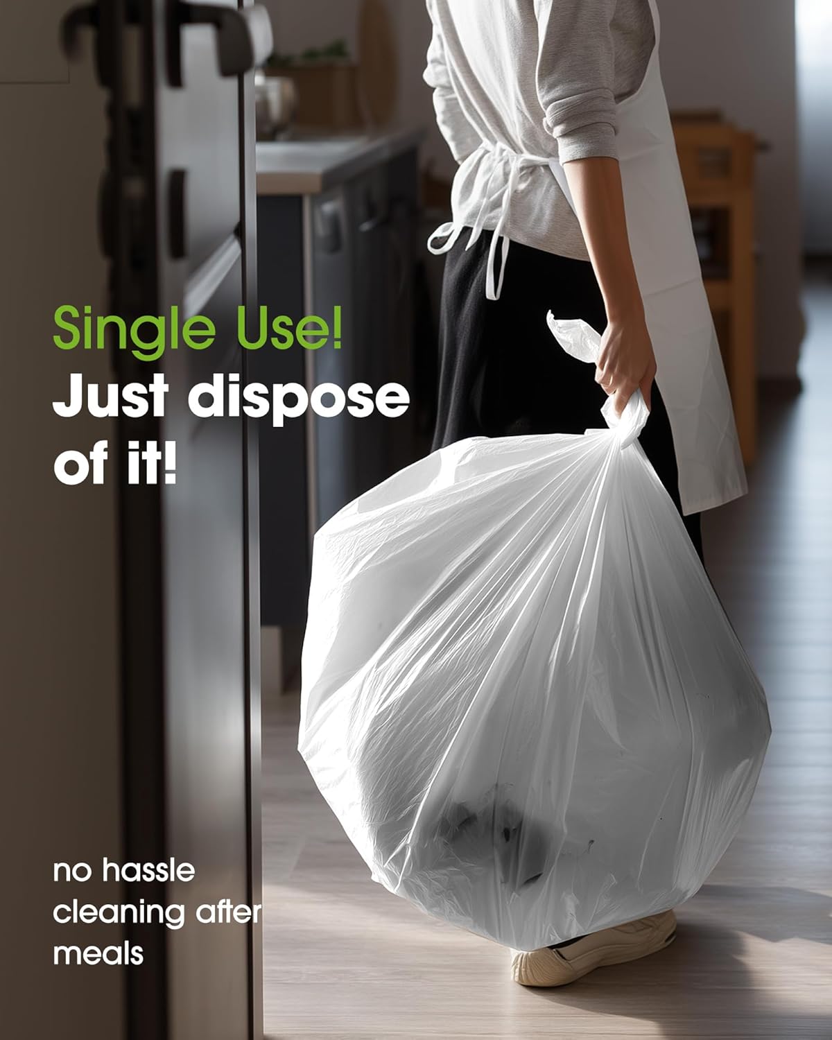 Pureegg Plastic Table Cloth Disposable 10 Pack, 54 x 156 Inch Table Cloths, Party, Picnic, Wedding, Decorative Tablecloths, Rectangle, White Plastic Cover, Leakproof & Sturdy, White