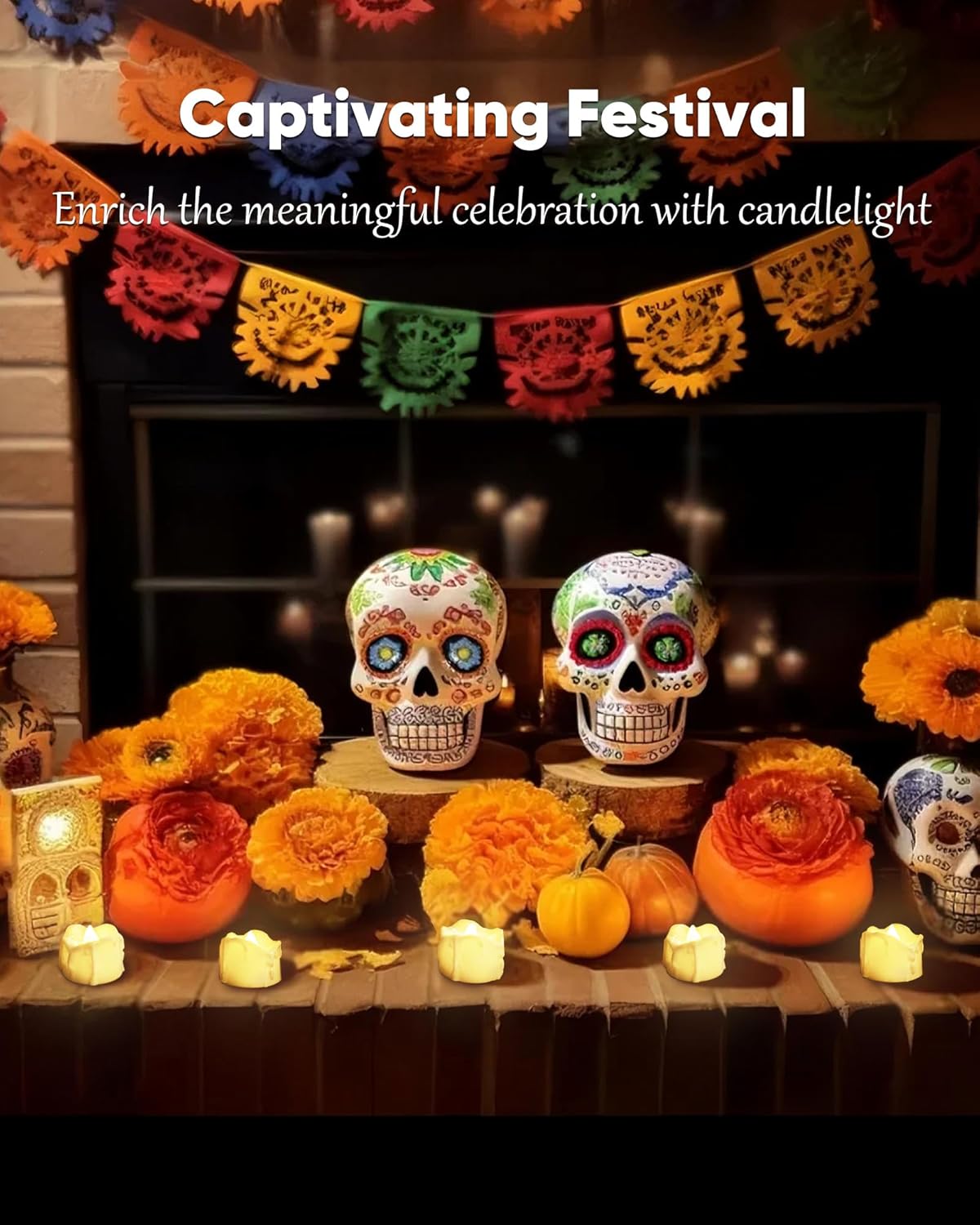 Homemory 12pcs Remote Timer LED Tea Lights Candles, 400+Hours Flickering Flameless Battery Votive Tealights for Tabletop Lighting, Centerpieces Decor, Holiday, White Base