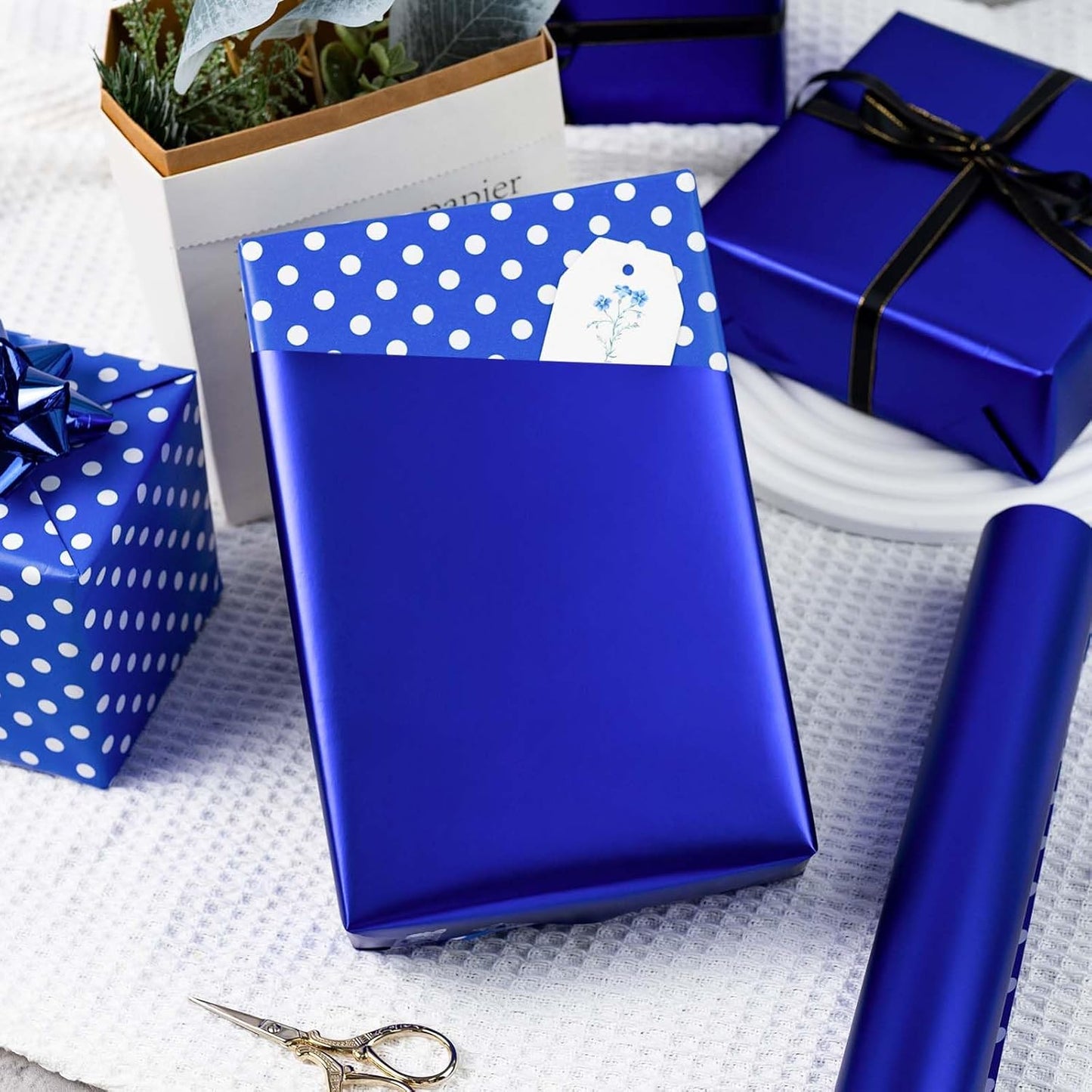 Garbendy Gift Wrapping Paper Roll-Solid Color Pearly-Lustre Paper,Perfect for Wedding, Valentine's Day,Birthday, Christmas,Baby Shower, Party - 17 Inch X 33 Feet