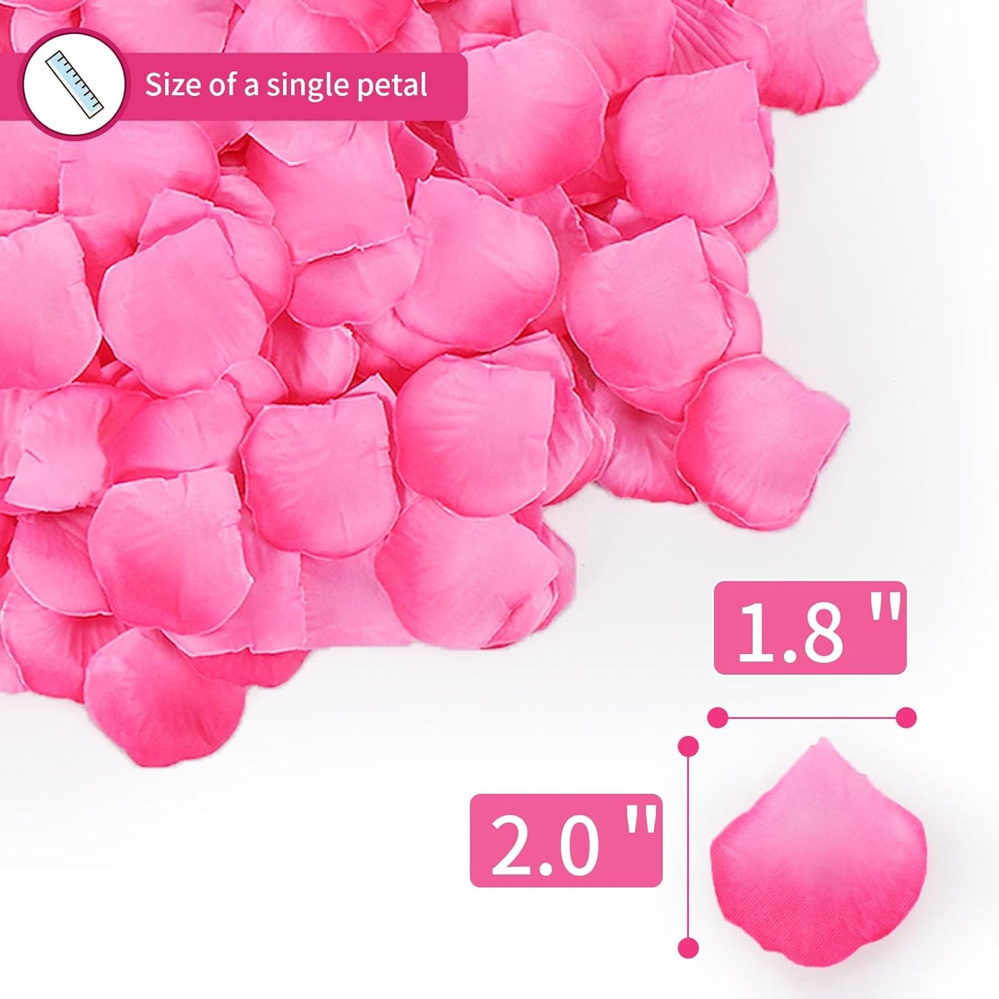 1000 Pcs Artificial Fake Rose Petals,Flower Petals for Romantic Night, Engagement, Party, Wedding, Event Flower Decorations, in Bulk(Peach Gradient)