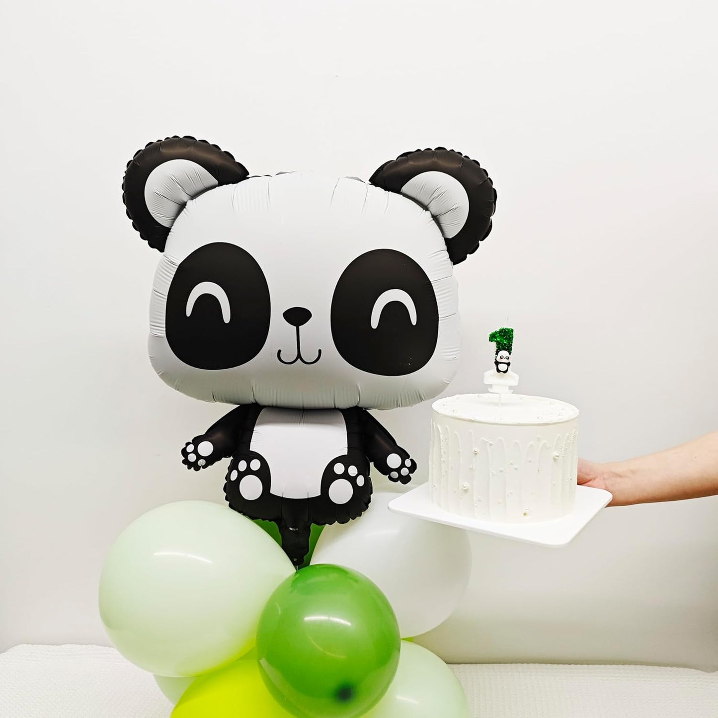 Giant Panda Balloon Cute Black And White Panda Animal Foil Balloon For Jungle Creations Safari Theme Birthday Party Kids Baby Shower Party Decorations Supplies