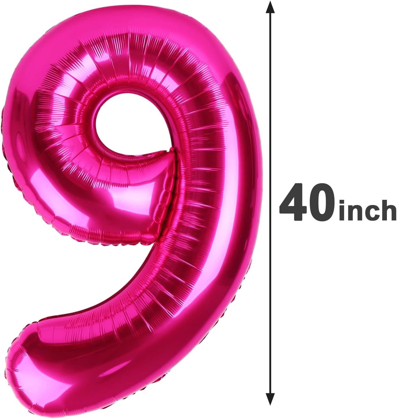40 Inch Big Hot Pink 29 Balloon Number, Jumbo Giant Happy 29 Birthday Party Decorations, Large Nine Mylar Foil Anniversary Birthday Party Engagement Decorations