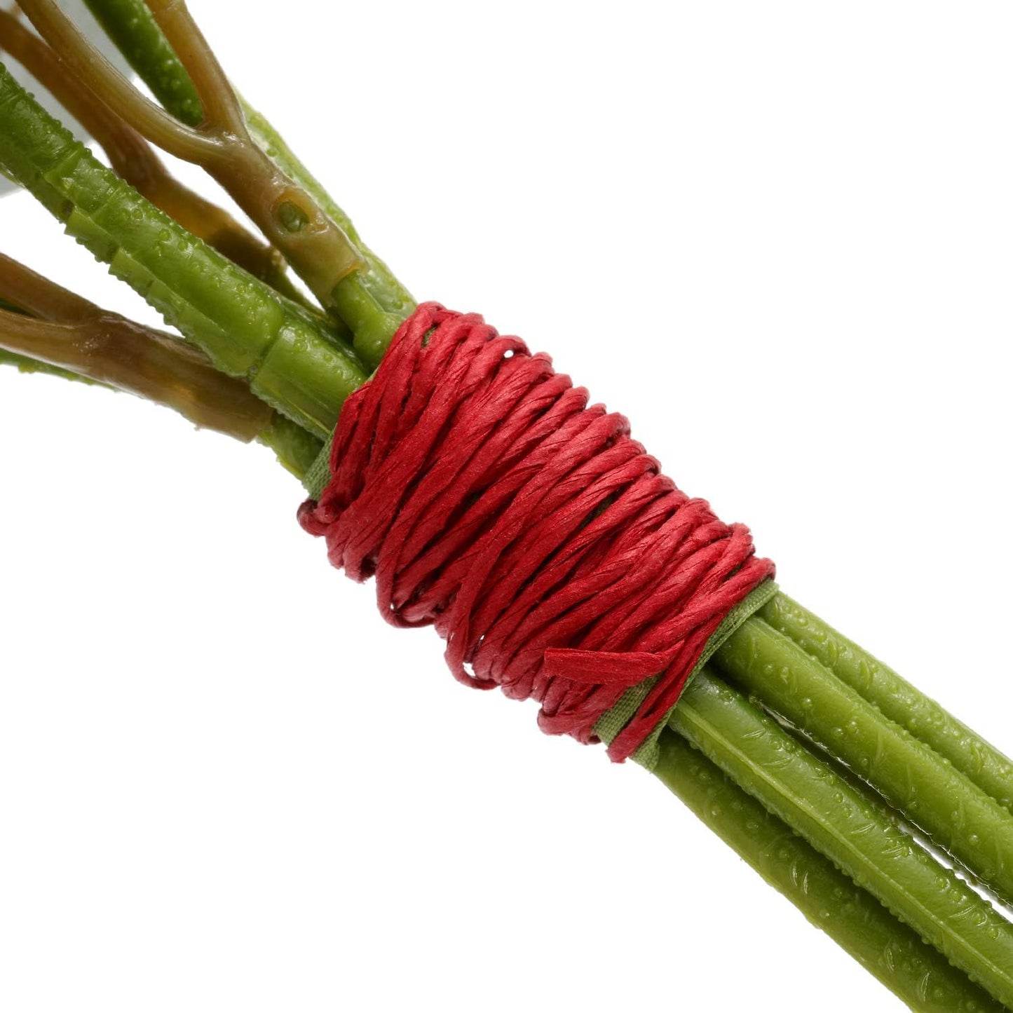 Syhood Floral Vine Bind Wire Rustic Wrapping Wire for Flower Bouquets(Red)