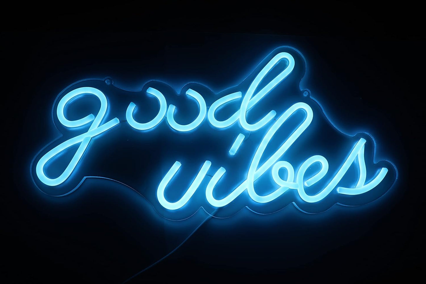 Ulalaza LED Neon Sign Night Light for Wall Party Décor Bedroom Room Bar Wedding Home Birthday Art Decoration Christmas with USB Chain Light modulator 5v (lets party blue)