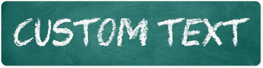 Custom Sign, Custom Street Sign, 11 Font Colors, 13 Font Styles, 4 Hole Options, 22 Sizes, 6x24 Inches, Rust Free DiBound, Fade Resistant, Made in USA by My Sign Center (Chalkboard Green)