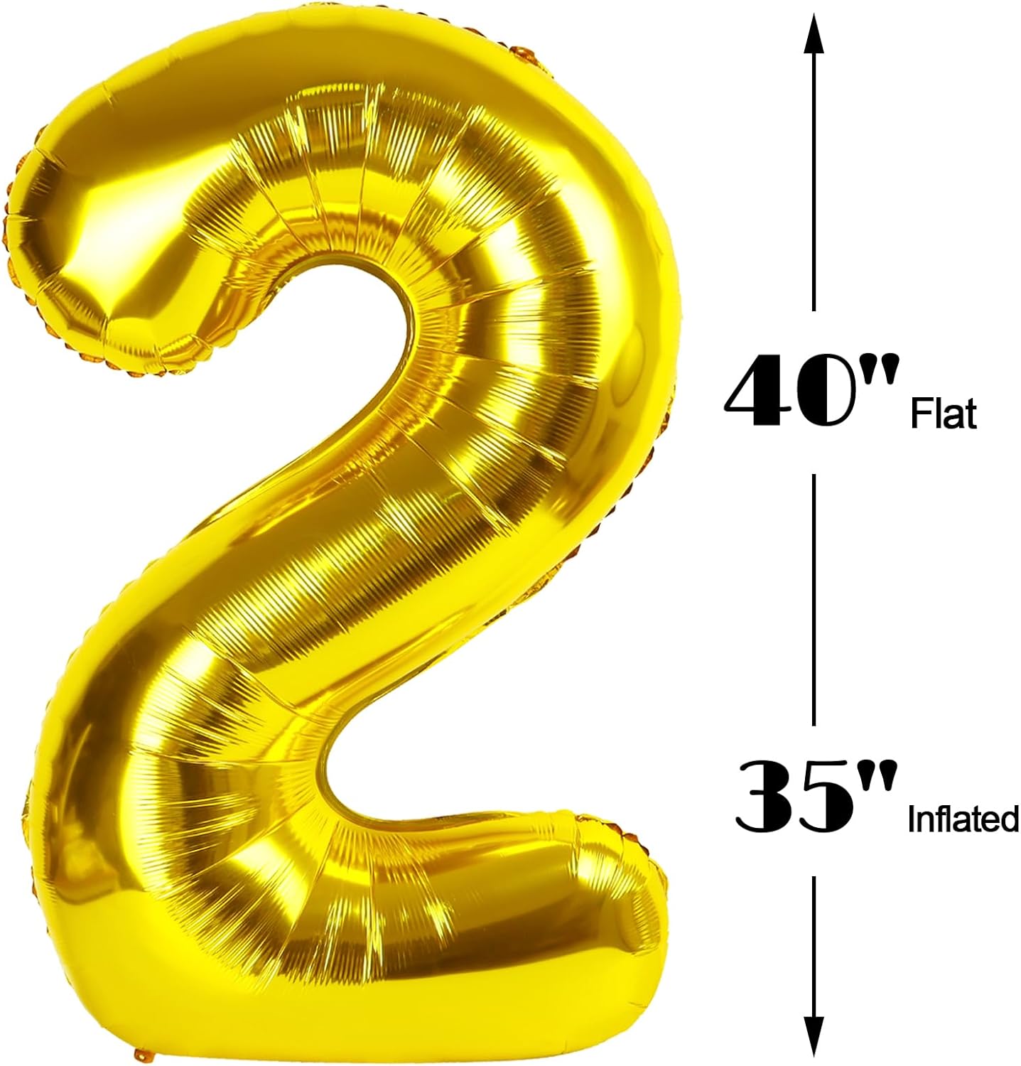 Gold Jumbo Helium Number 21 Balloon 40 Inch, Giant Foil Golden Number 21 21st Birthday Balloons, Large Numbers 21, Party Celebration Supplies Decorations