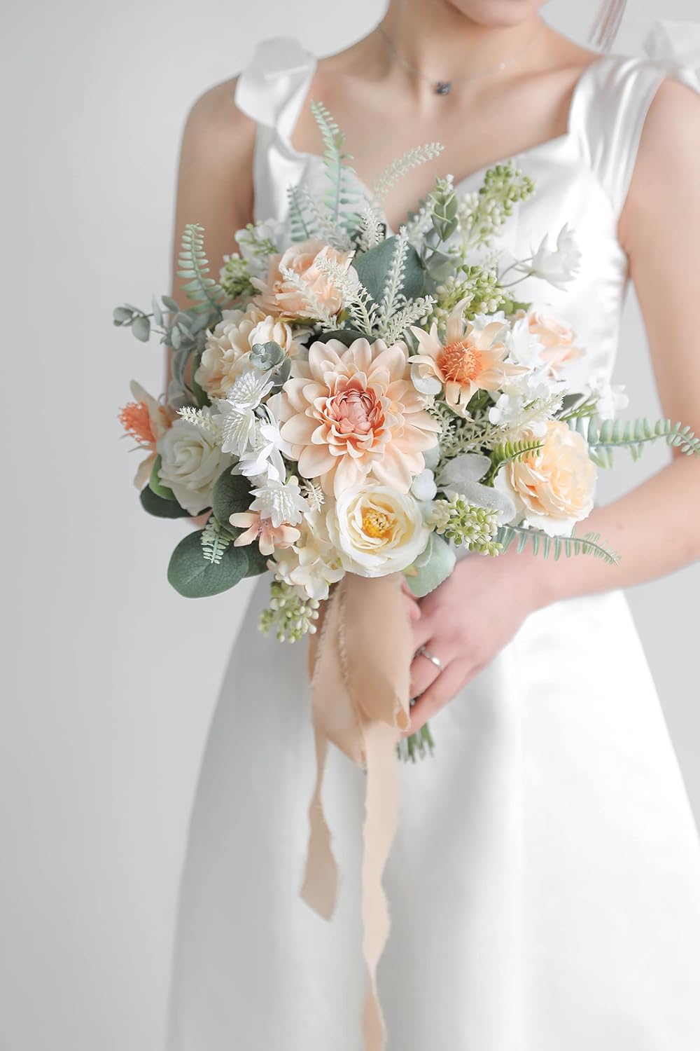 Serra Flora Artificial Greenery Spray Box Set(Pack of 46pcs) with 7 Kinds of DIY Wedding Bouquet Filler Table Centerpieces and Floral Arrangement (Dusty Green)