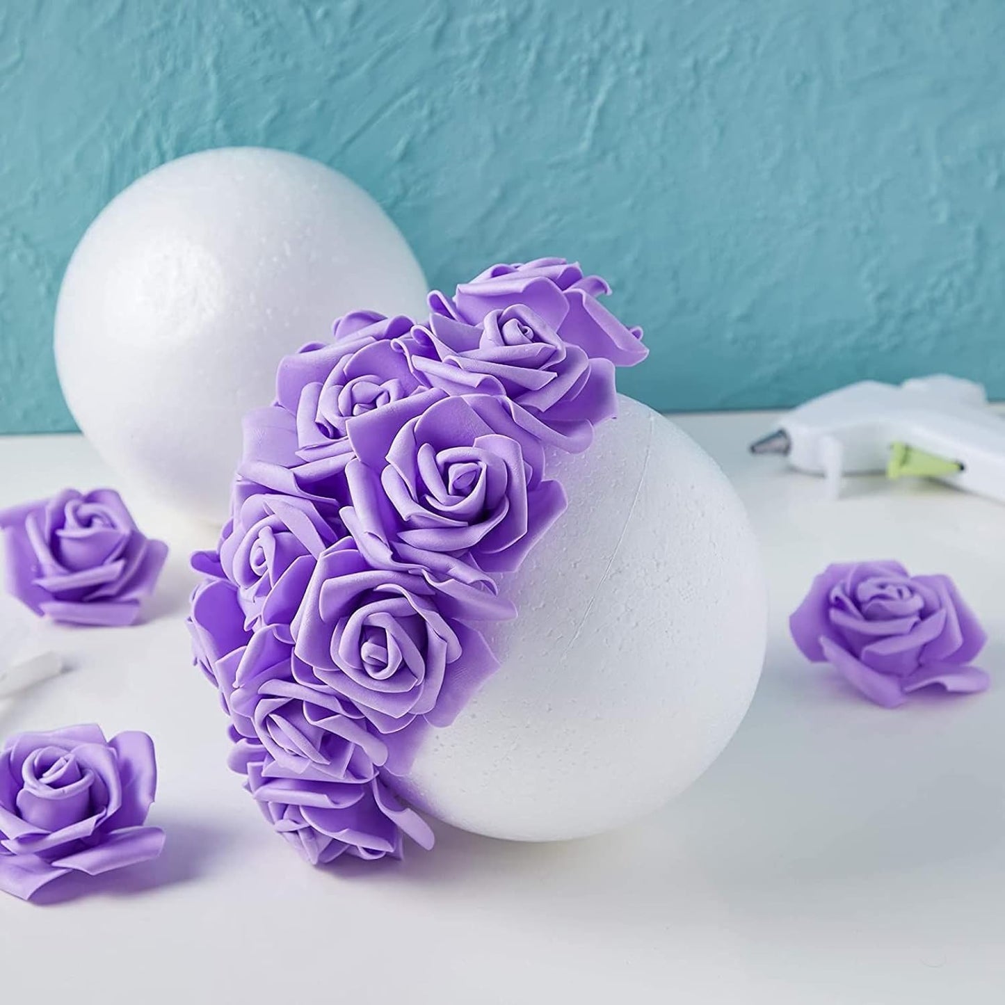 Juvale Styrofoam Balls - 6-Inch, White, Pack of 2 - Smooth Foam Spheres for Crafts & Painting - Foam Craft Balls & DIY Project Supplies