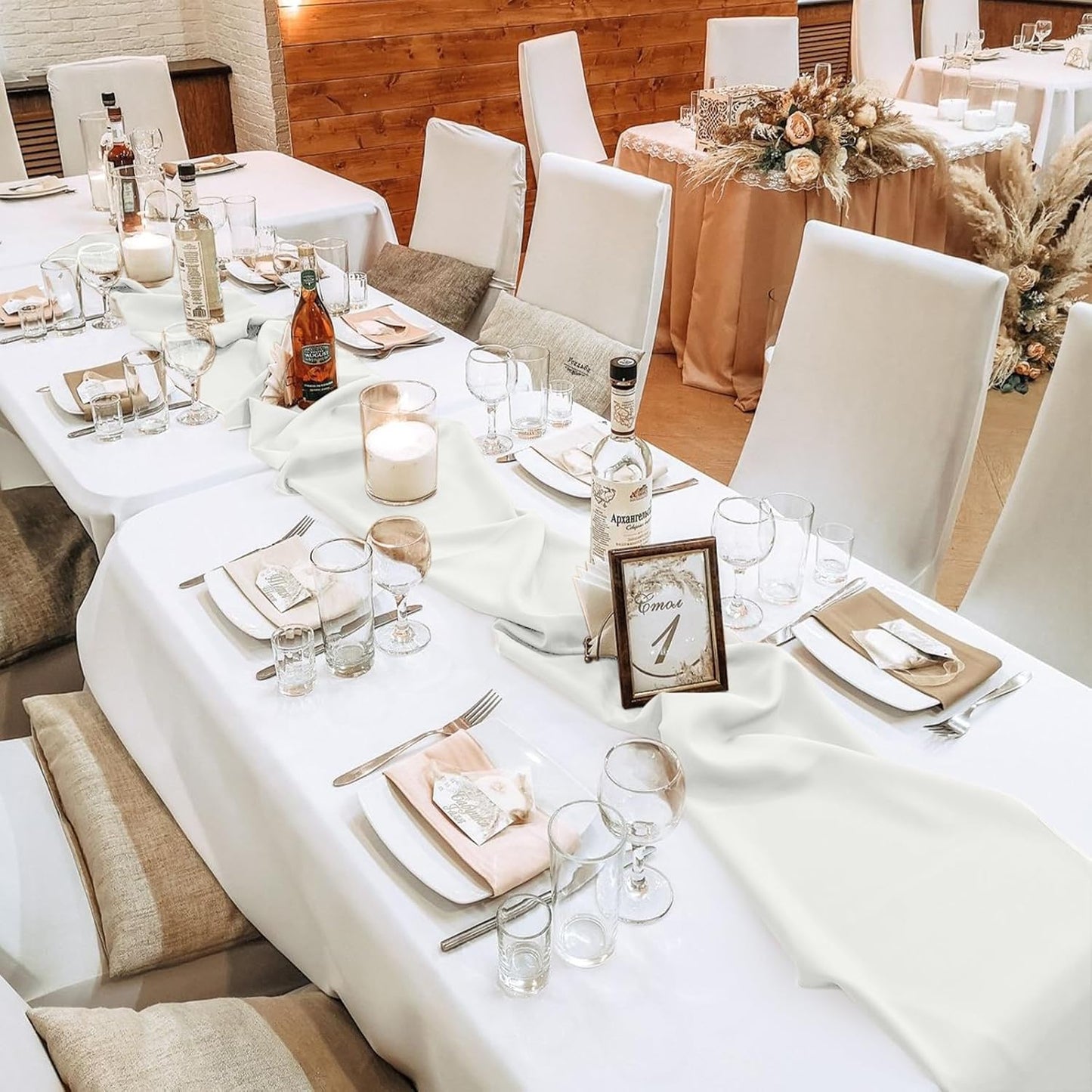 10 Pack 10ft White Chiffon Table Runners Wedding Table Runner Sheer Romantic Tulle Table Runner for Christmas Wedding Bridal Tea Party Baby Shower Birthday Party Table Decorations(120 x 12 in)