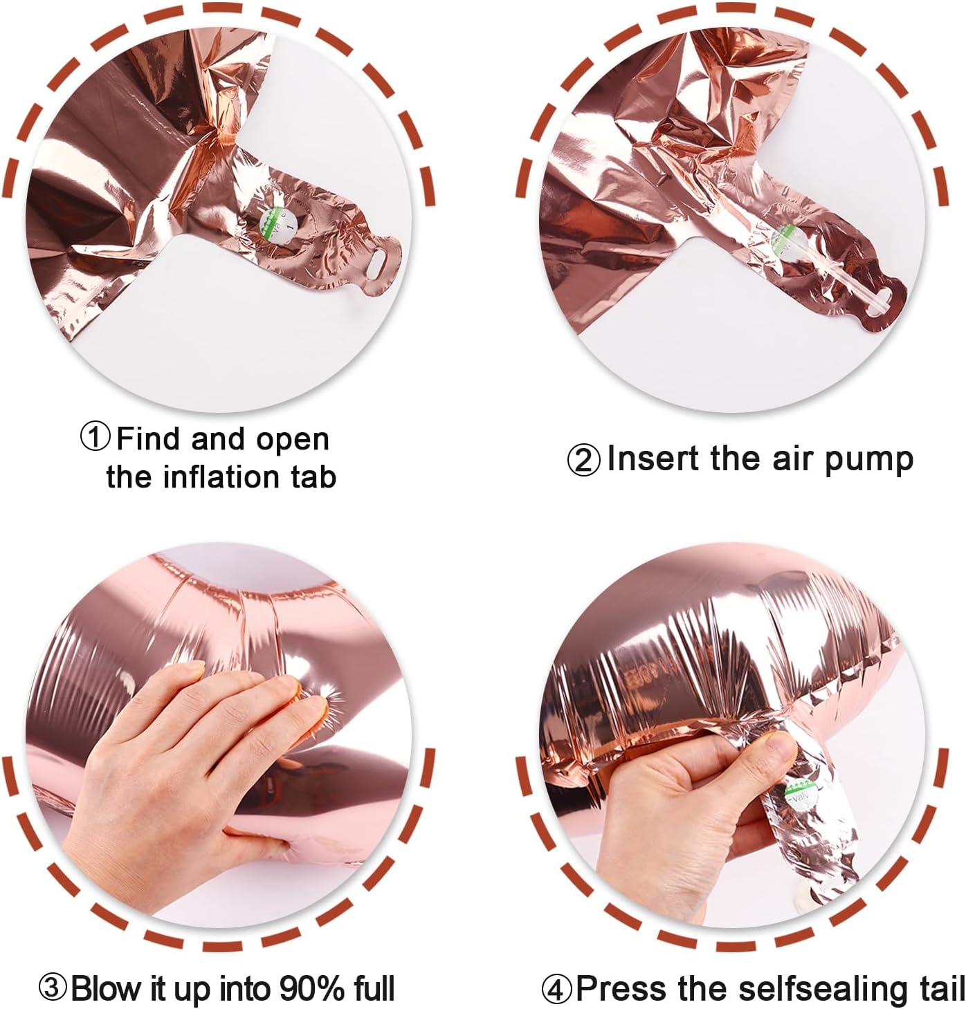 40 Inch Rose Gold 3 Large Number Balloon, 3 13 23 30 33 36 Rose Gold Birthday Party Decorations, Number Three Foil Balloons for Anniversary Party Graduations Celebration Supplies