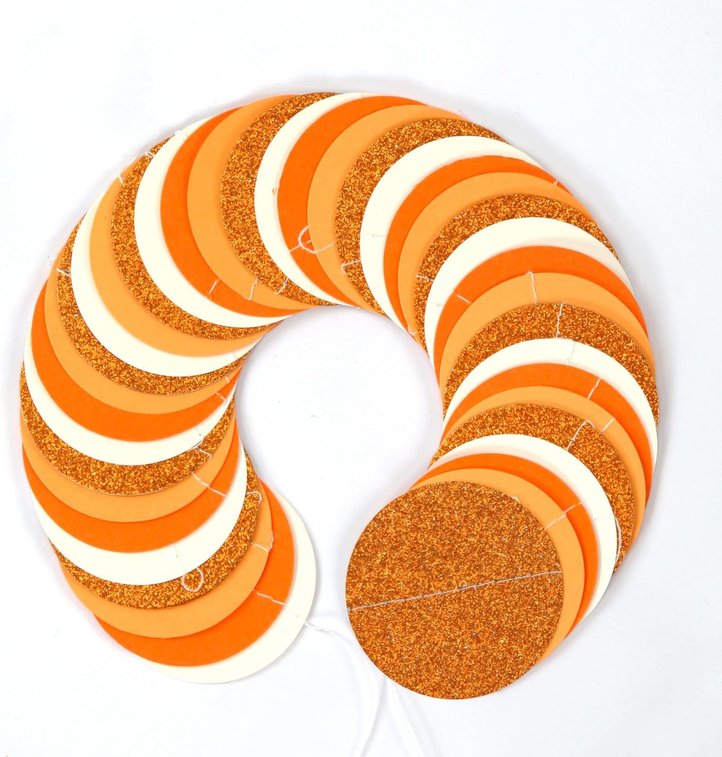 Boho Orange-Beige Baby-Shower Party-Decorations Streamers - 52Ft Neutral Birthday Hanging Paper Garland Banner,Fall Autumn Thanksgiving Rustic Wedding Bridal Classroom Supplies Backdrop Decor Hugtmr