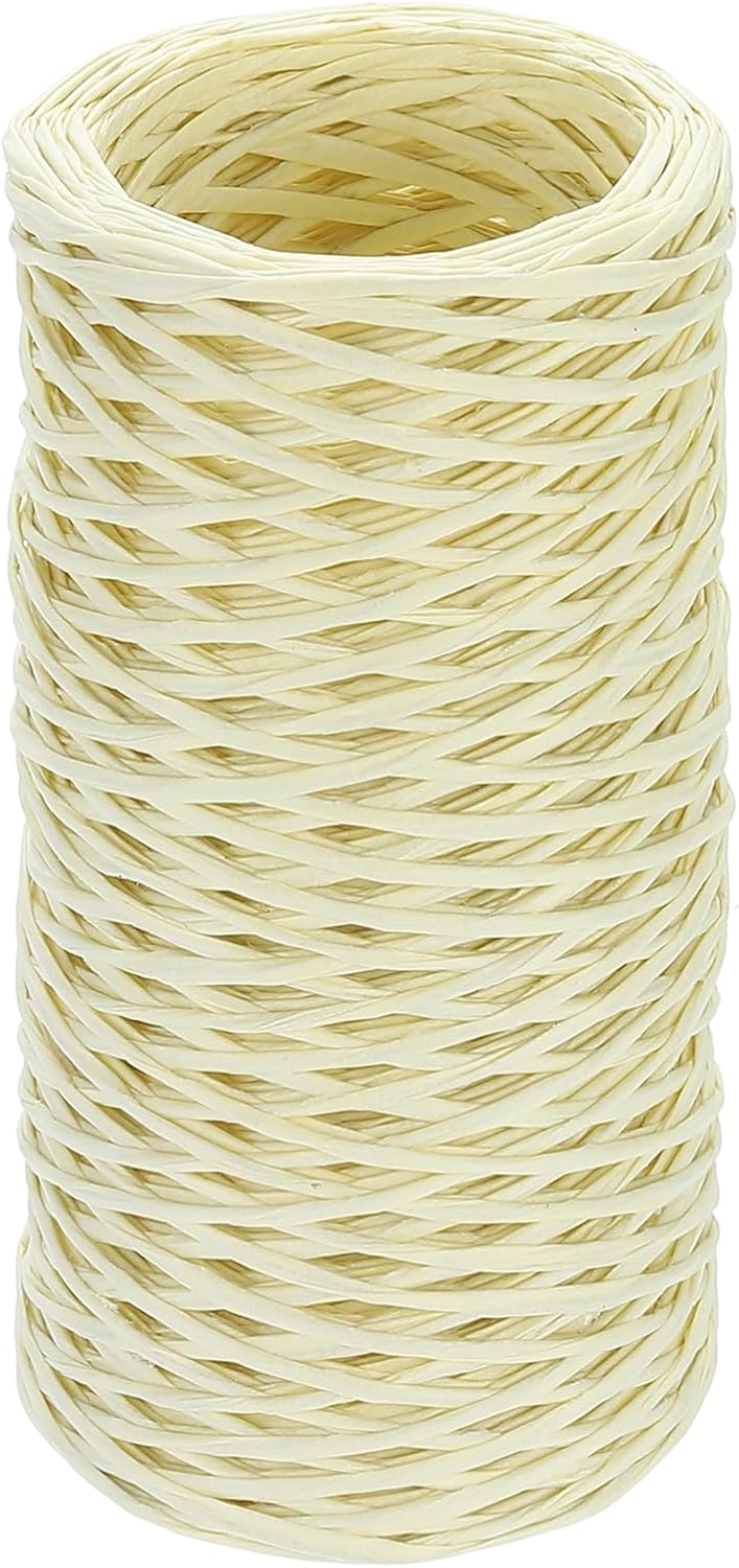 uxcell 164 Feet Floral Wire, 1mm Vine Bind Wire for DIY Crafts Flower Bouquet Christmas Wreaths Light Yellow