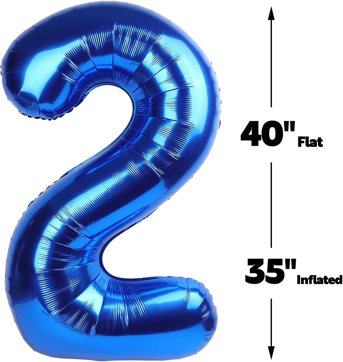 Navy Blue Jumbo Number 21 Balloon 40 Inch, Boy Girl 21 Birthday Supplies, Foil Helium 21 Birthday Giant Balloon, Mylar Blue Number Balloons Anniversary Decorations