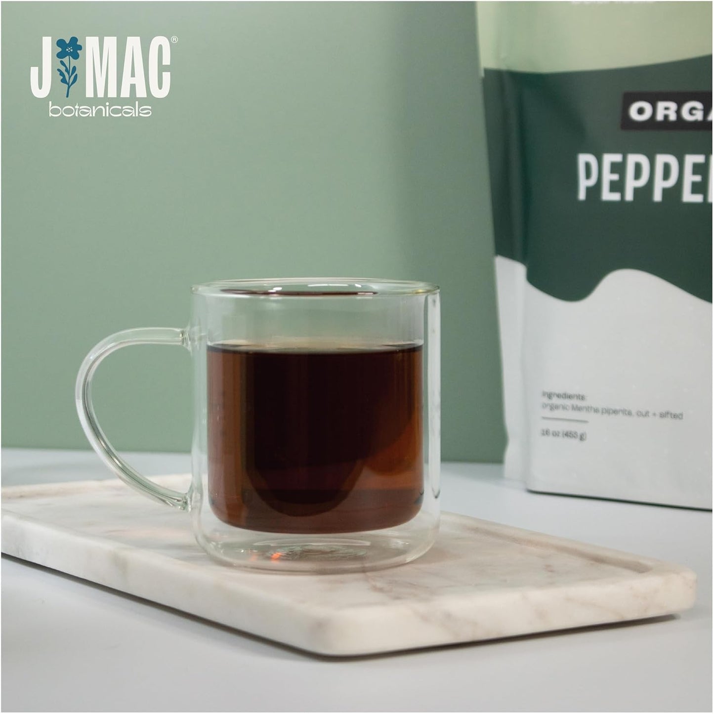 J Mac Botanicals Organic Peppermint Leaf Tea