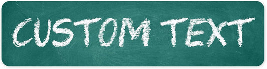 Custom Sign, Custom Street Sign, 11 Font Colors, 13 Font Styles, 4 Hole Options, 22 Sizes, 12x48 Inches, Rust Free DiBound, Fade Resistant, Made in USA by My Sign Center (Chalkboard Green)